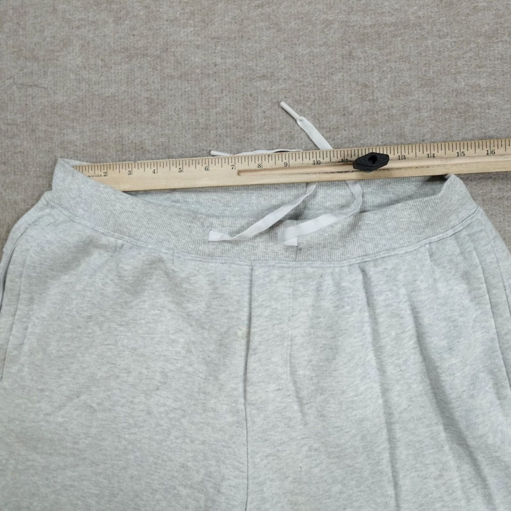 Lululemon Lululemon Gray Sweatpants Medium Heater Fleece Drawstring LM5ARRS Size US 31 - 5 Thumbnail