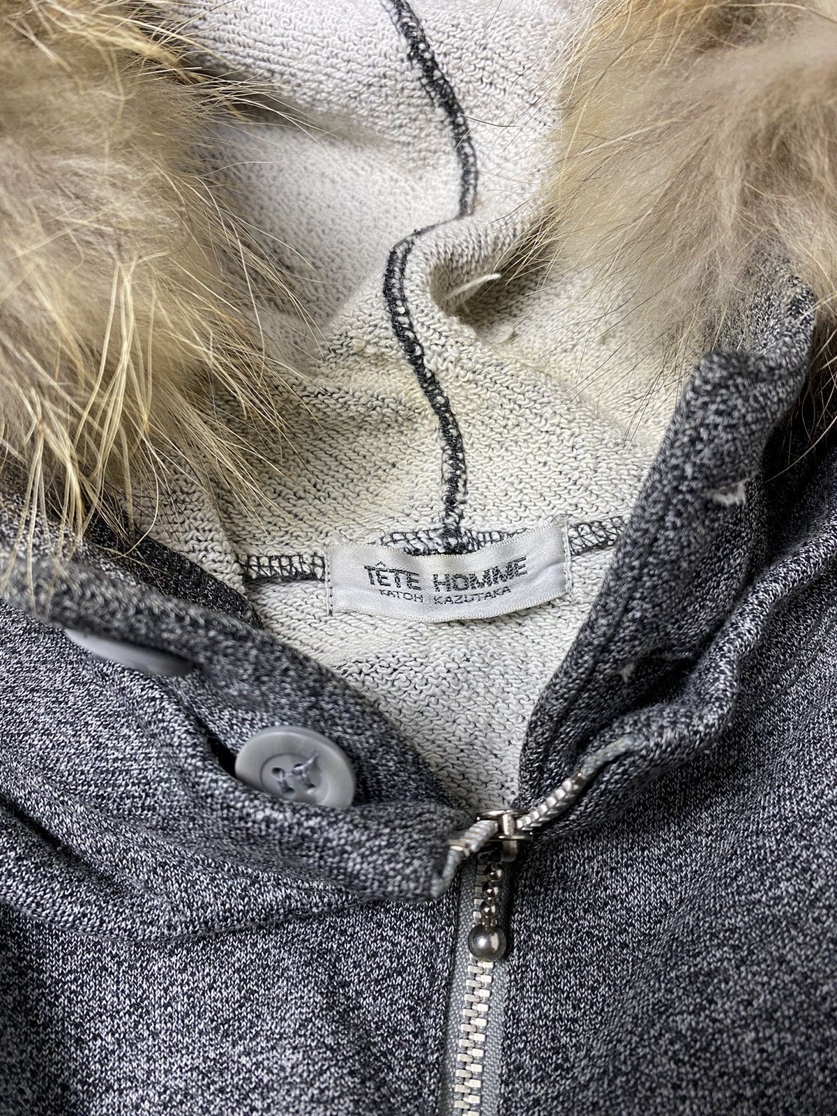 Le Grande Bleu (L.G.B.) Tete homme Fur hoodie Size US L / EU 52-54 / 3 - 5 Thumbnail