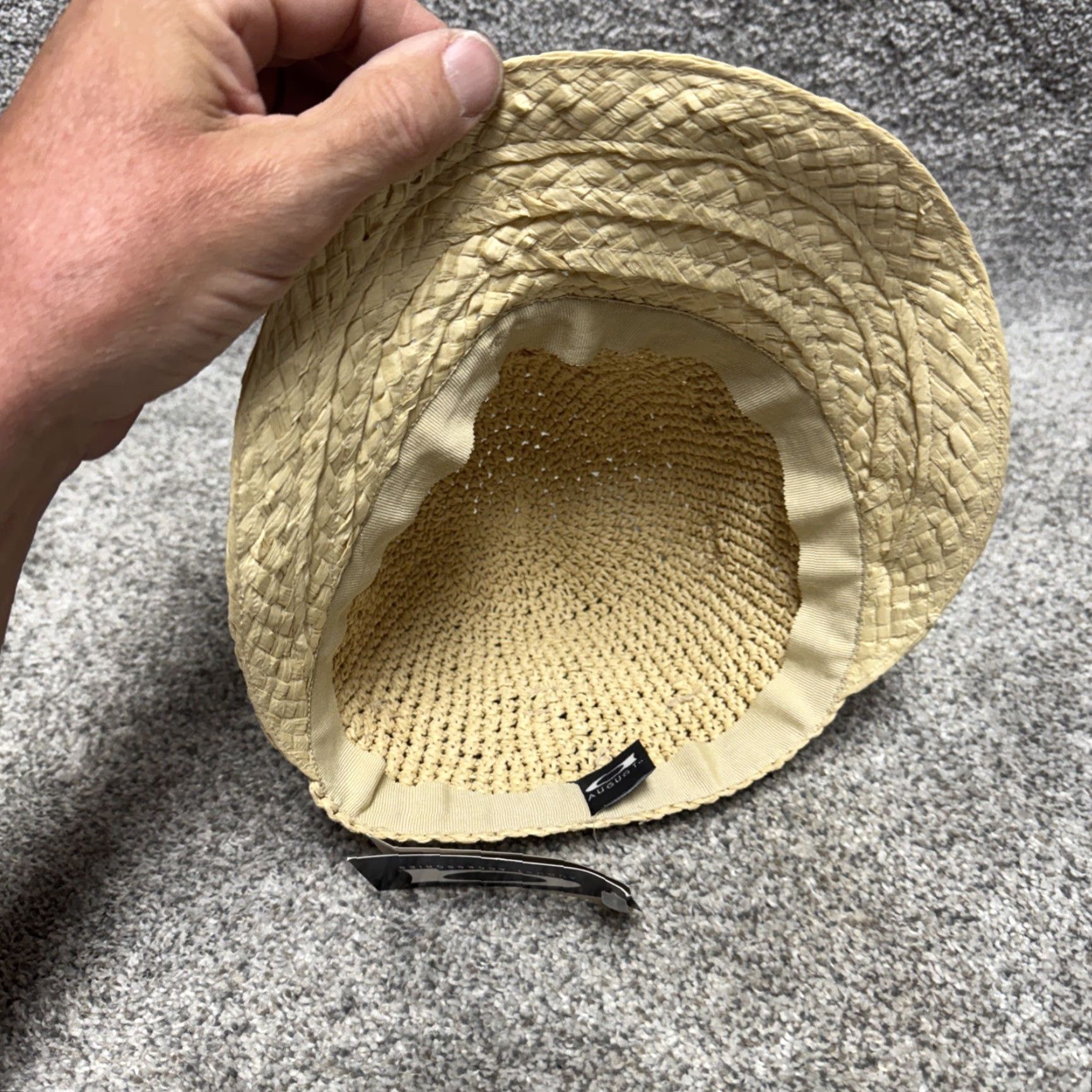 Vintage VINTAGE August Sun Hat Beaded Dragonflies Paper Straw Boho Chic Beachy Women One Size Beige Summer Size ONE SIZE - 7 Thumbnail