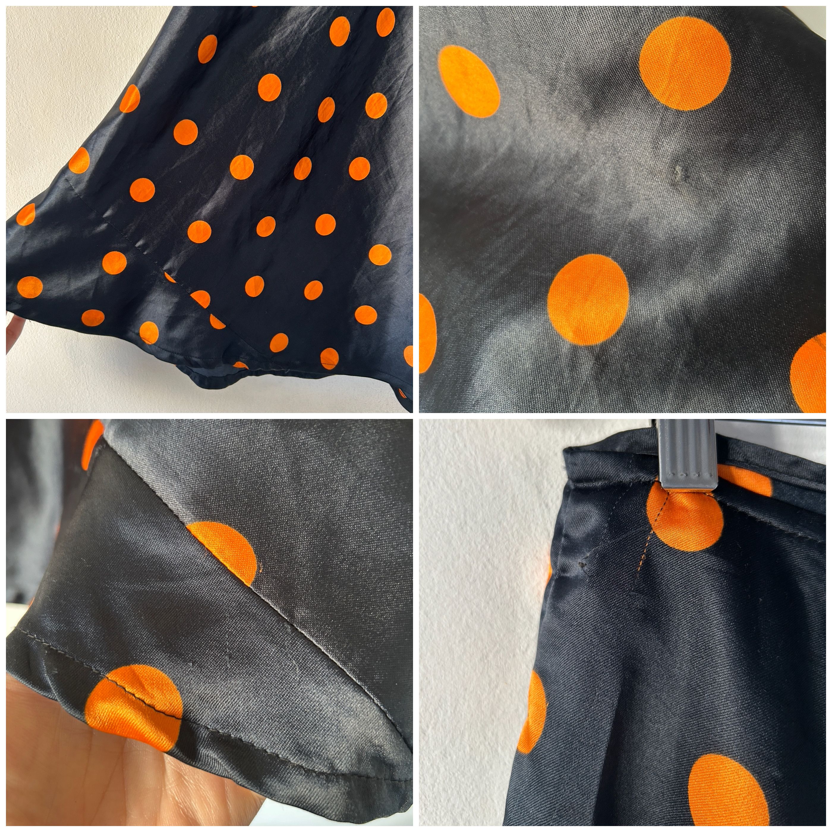 Handmade × Vintage Y2k polka dots low waist skater skirt Size 30" / US 8 / IT 44 - 9 Thumbnail
