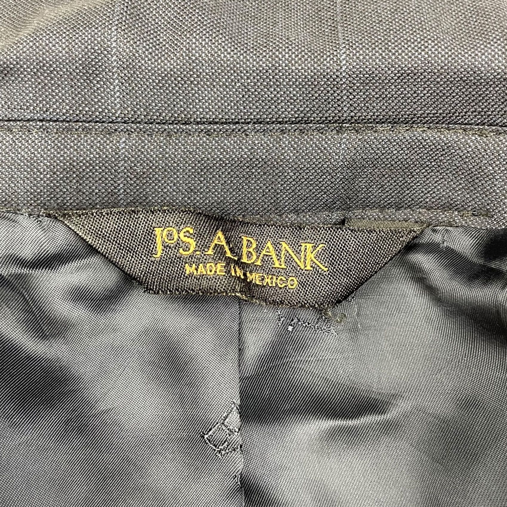 Jos. A. Bank Jos. A. Bank Blazer 100% Wool Navy Windowpane Plaid 2-Button Notch Lapel 42R Mens Coat Jacket Blazer Shirt? Size 42R - 6 Thumbnail