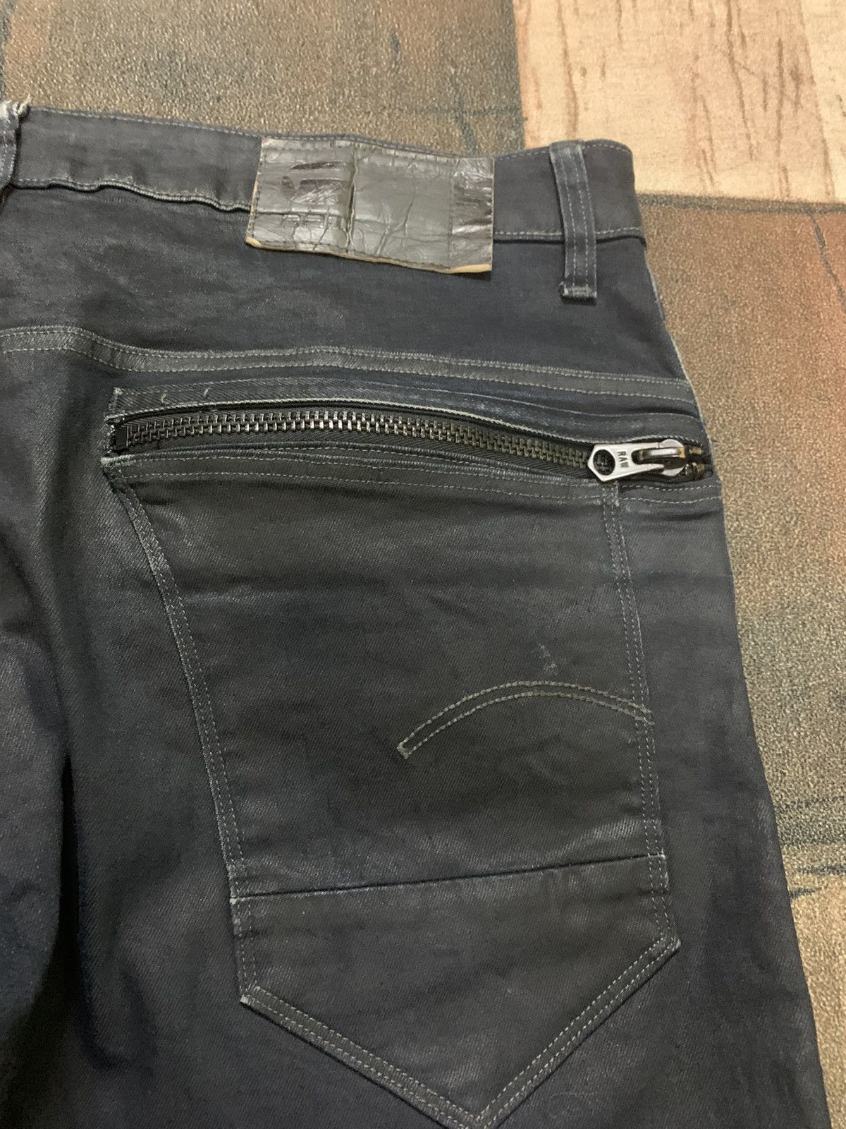 14th Addiction × G-Star × Le Grande Bleu (L.G.B.) SICK TWISTED G STAR RAW WAXED Size US 35 - 14 Thumbnail