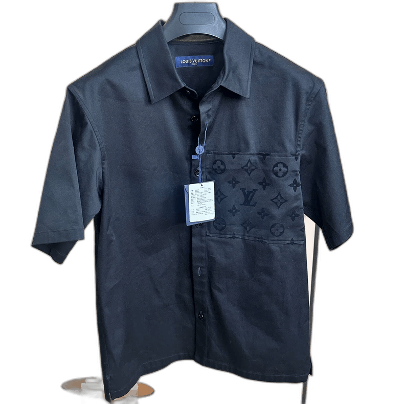 Louis Vuitton Louis Vuitton Black Short Sleeve Shirt -2505 Size US M / EU 48-50 / 2 - 1 Thumbnail