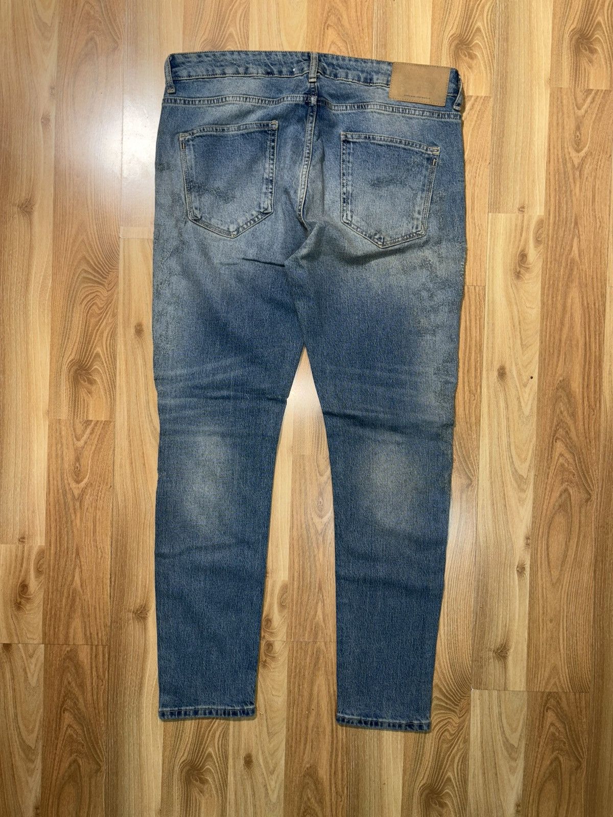 Zara ZARA MAN Denimwear Distressed Slim Jeans - Size 36 (NWT) Size US 36 / EU 52 - 2 Thumbnail