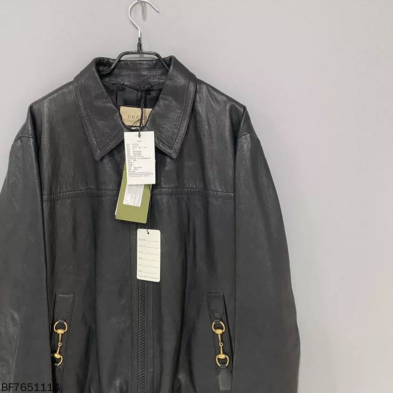 Gucci Gucci Black zipper long-sleeved sheepskin jacket Size US M / EU 48-50 / 2 - 4 Thumbnail
