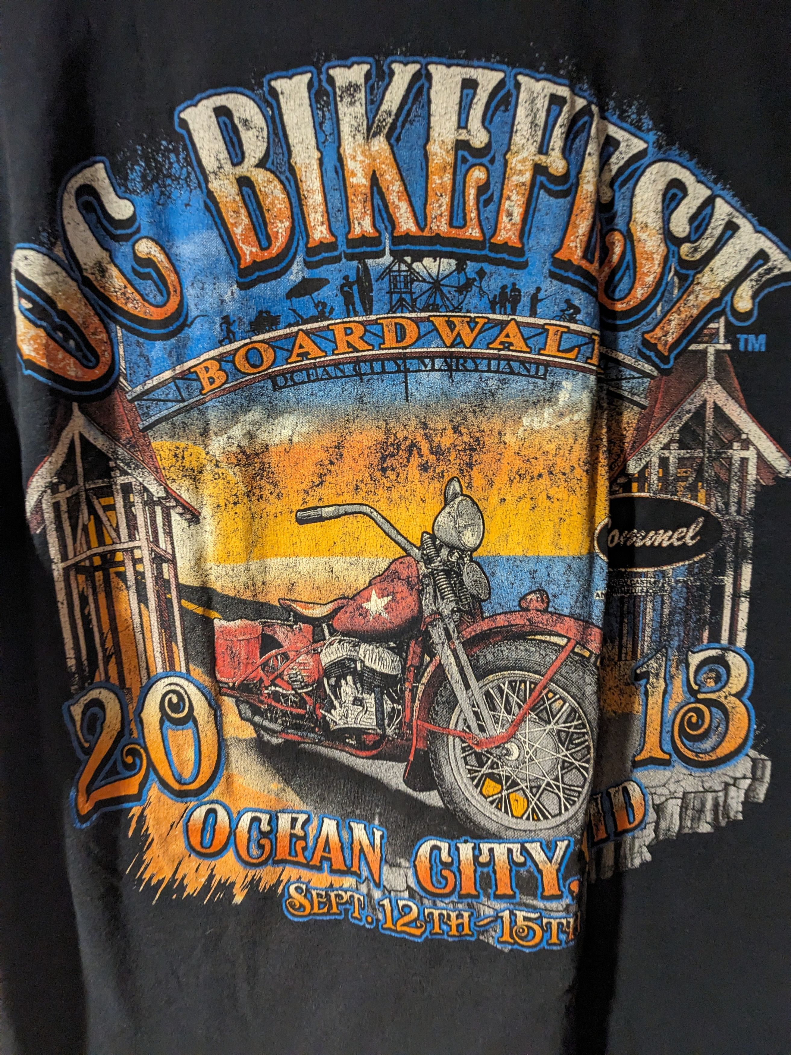 Harley Davidson × Vintage Vintage 2013 OG Bike Fest Motorcycle Rider Medium T-Shirt Size US M / EU 48-50 / 2 - 2 Thumbnail