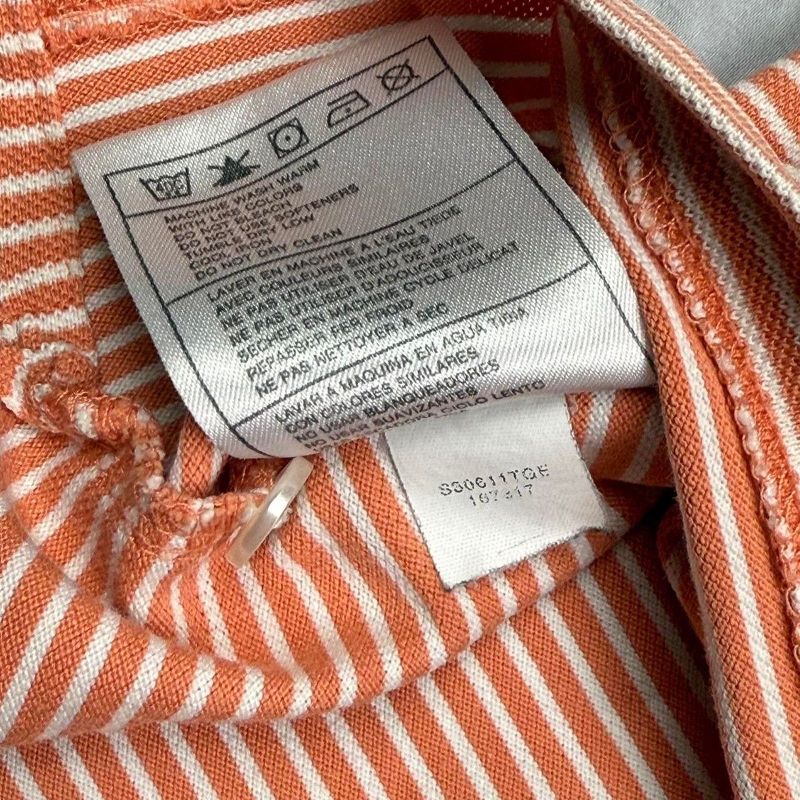 Nike Nike Gold Polo Shirt Short Sleeve y2k Orange White Size L Size US L / EU 52-54 / 3 - 4 Thumbnail
