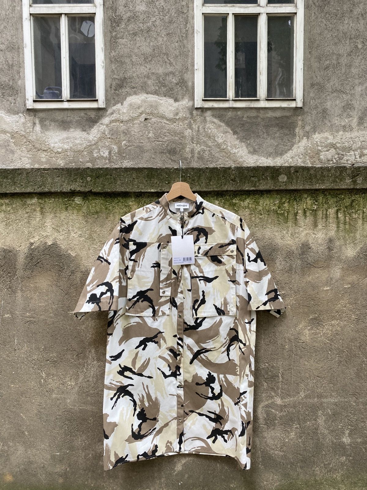 Kenzo Kenzo Camo Long Shirt Buttons Up New Size M / US 6-8 / IT 42-44 - 1 Thumbnail