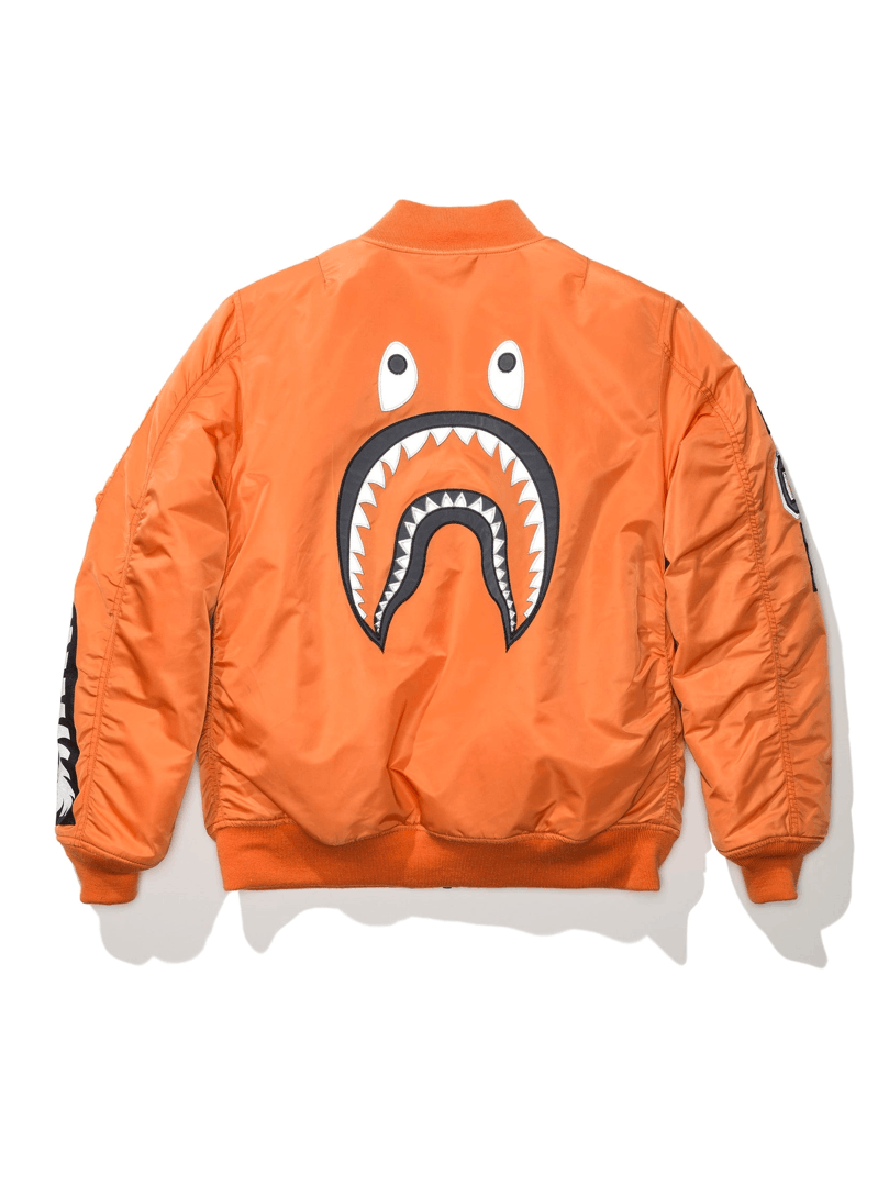 Bape Rare* BAPE REFLECTOR SHARK MA-1 FW18 Size XL Size US XL / EU 56 / 4 - 1 Thumbnail