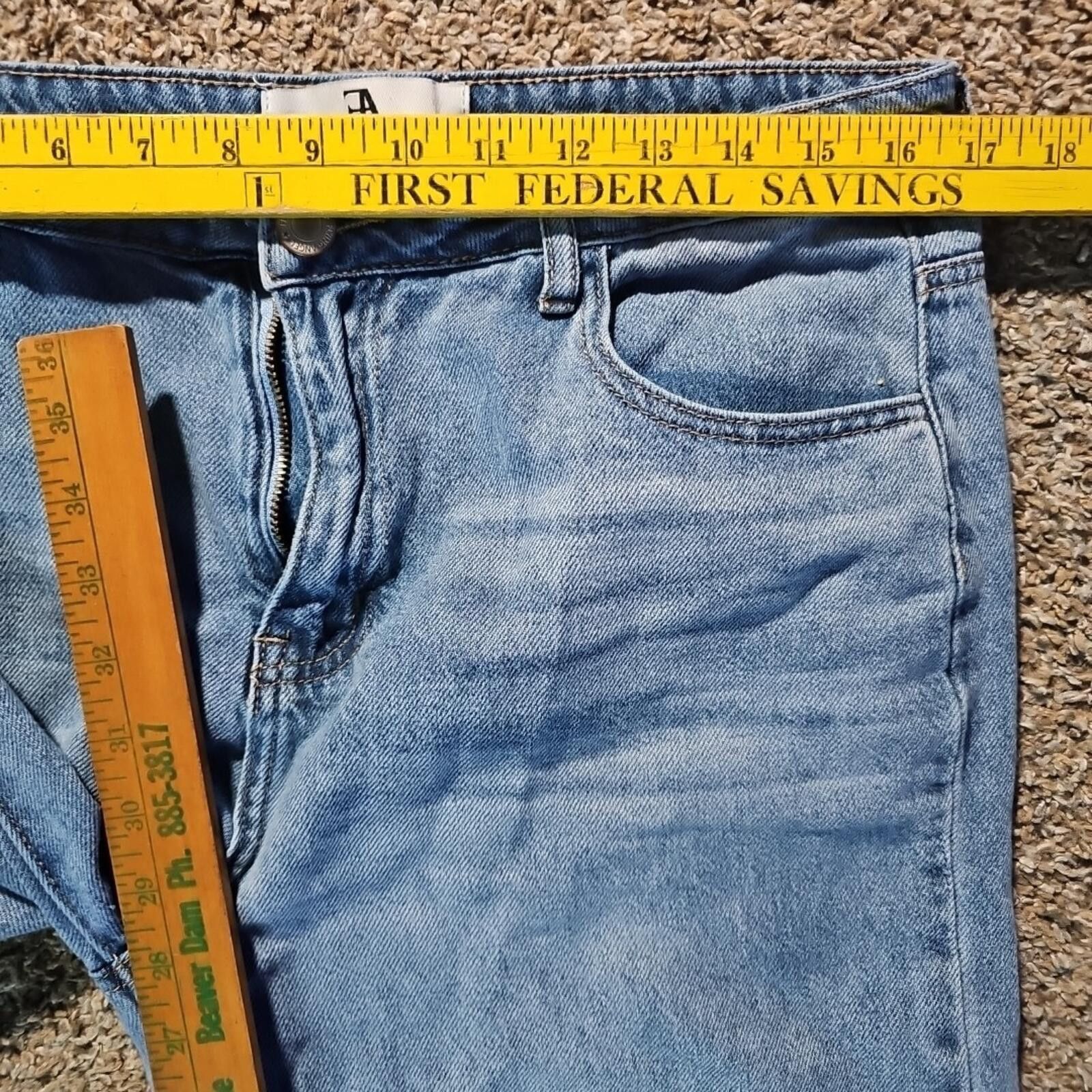Other Flying Angel 11/30 Cropped Straight Blue Jeans Size 30" / US 8 / IT 44 - 5 Thumbnail