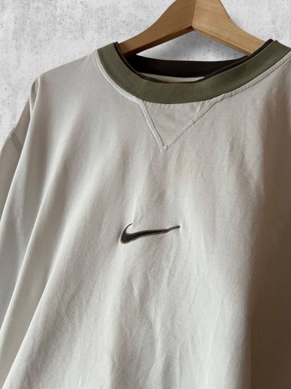 Vintage Nike swoosh centre logo double neck vintage tee t shirt XXL Size US XXL / EU 58 / 5 - 4 Thumbnail