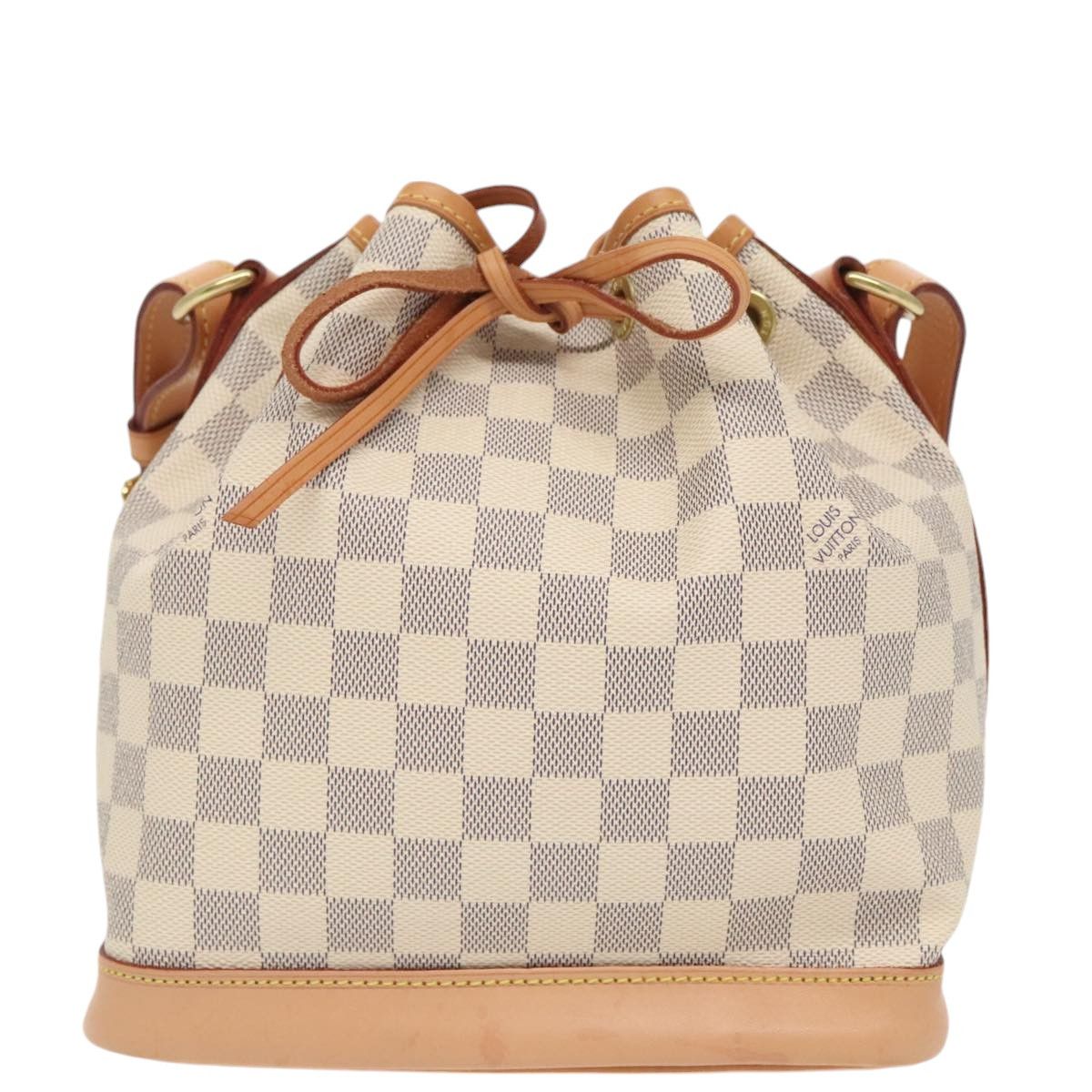 Louis Vuitton Noé White Canvas Shoulder Bag (Pre-Owned) Size ONE SIZE - 1 Thumbnail