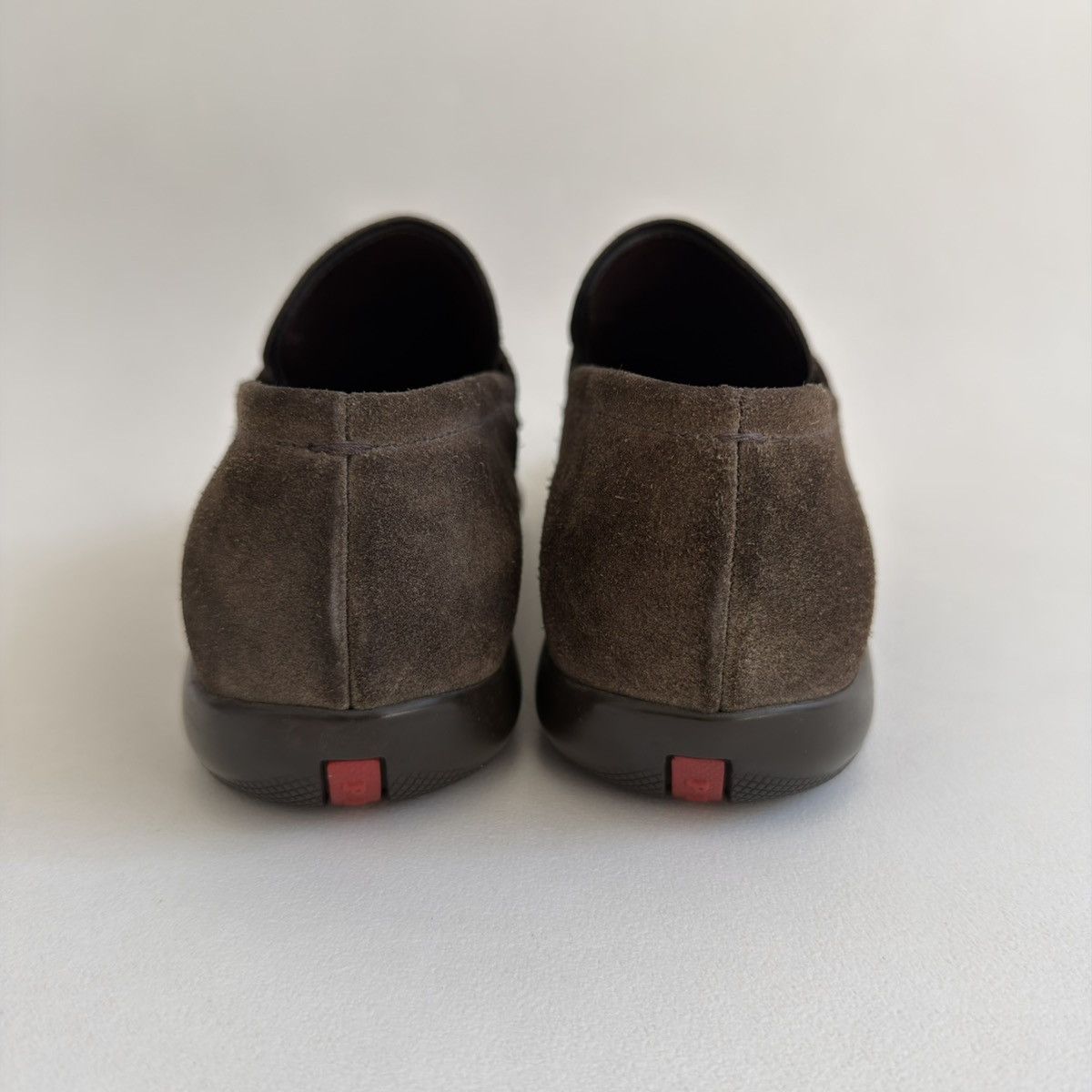 Prada Brown Suede ‘Square Toe’ Loafers Size US 8 / EU 41 - 15 Thumbnail