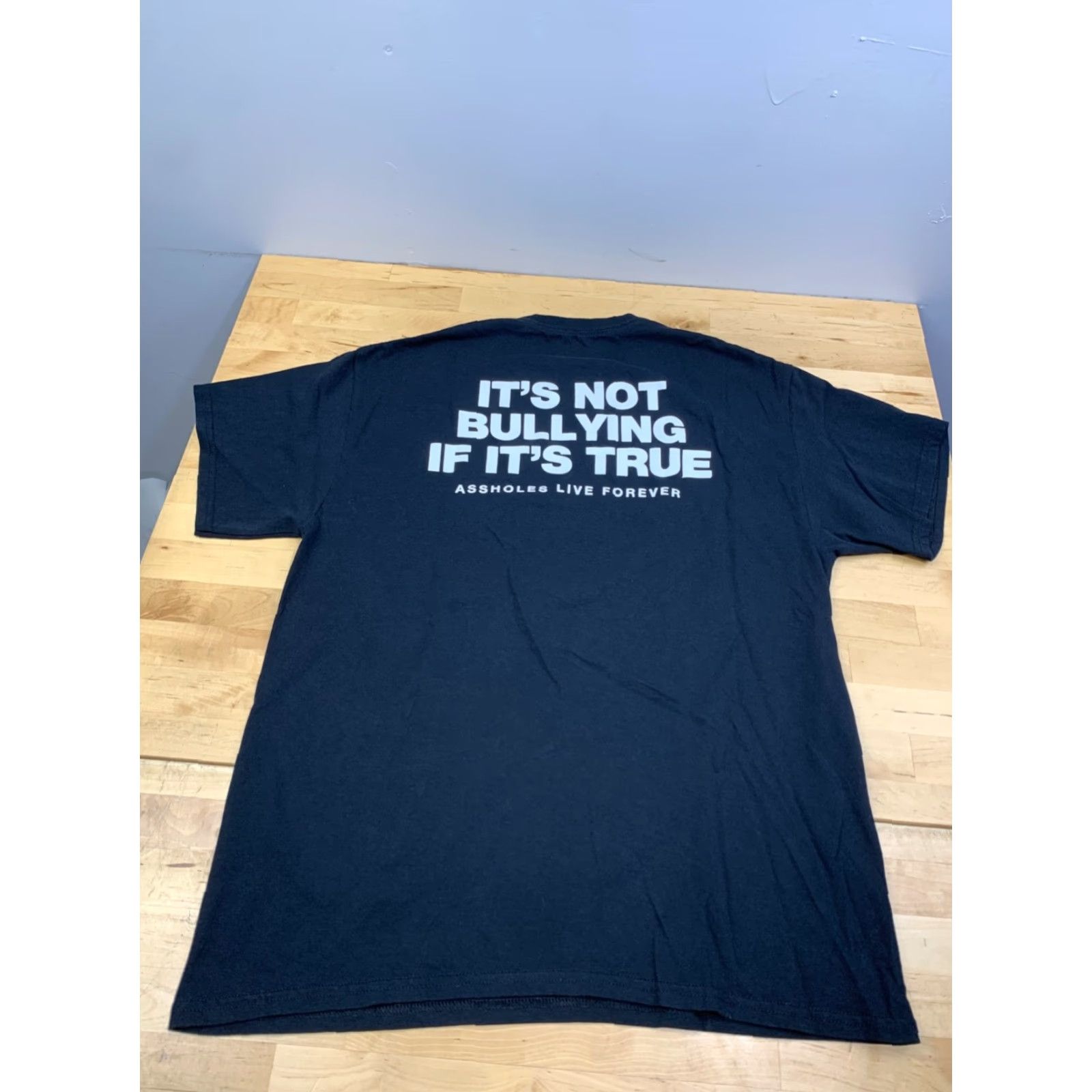Olive A**holes Live Forever Shirt Mens L Black Graphic Print Short Sleeve Crew Neck Funny T-Shirt 12382 Size US L / EU 52-54 / 3 - 7 Thumbnail