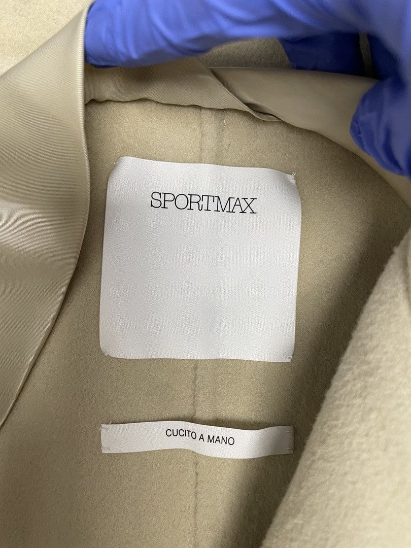 Sportmax SPORTMAX Womens Tresa Belted Wool Long Coat Size M / US 6-8 / IT 42-44 - 5 Thumbnail