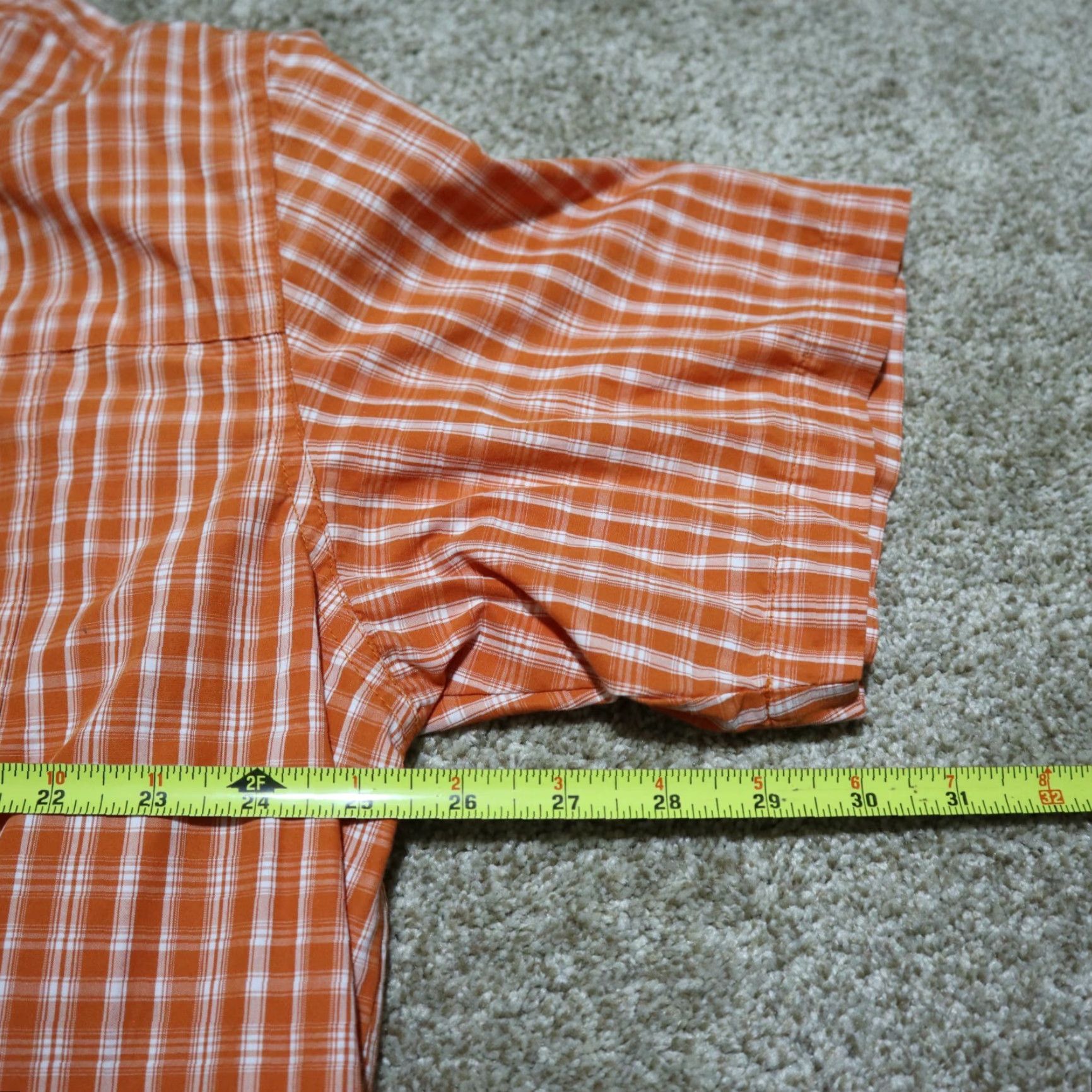 Vintage Columbia Shirt Men Large Orange Plaid Nylon Vented Omi Shade Zip Pocket Button Front 90s Casual Mens Size US L / EU 52-54 / 3 - 7 Thumbnail
