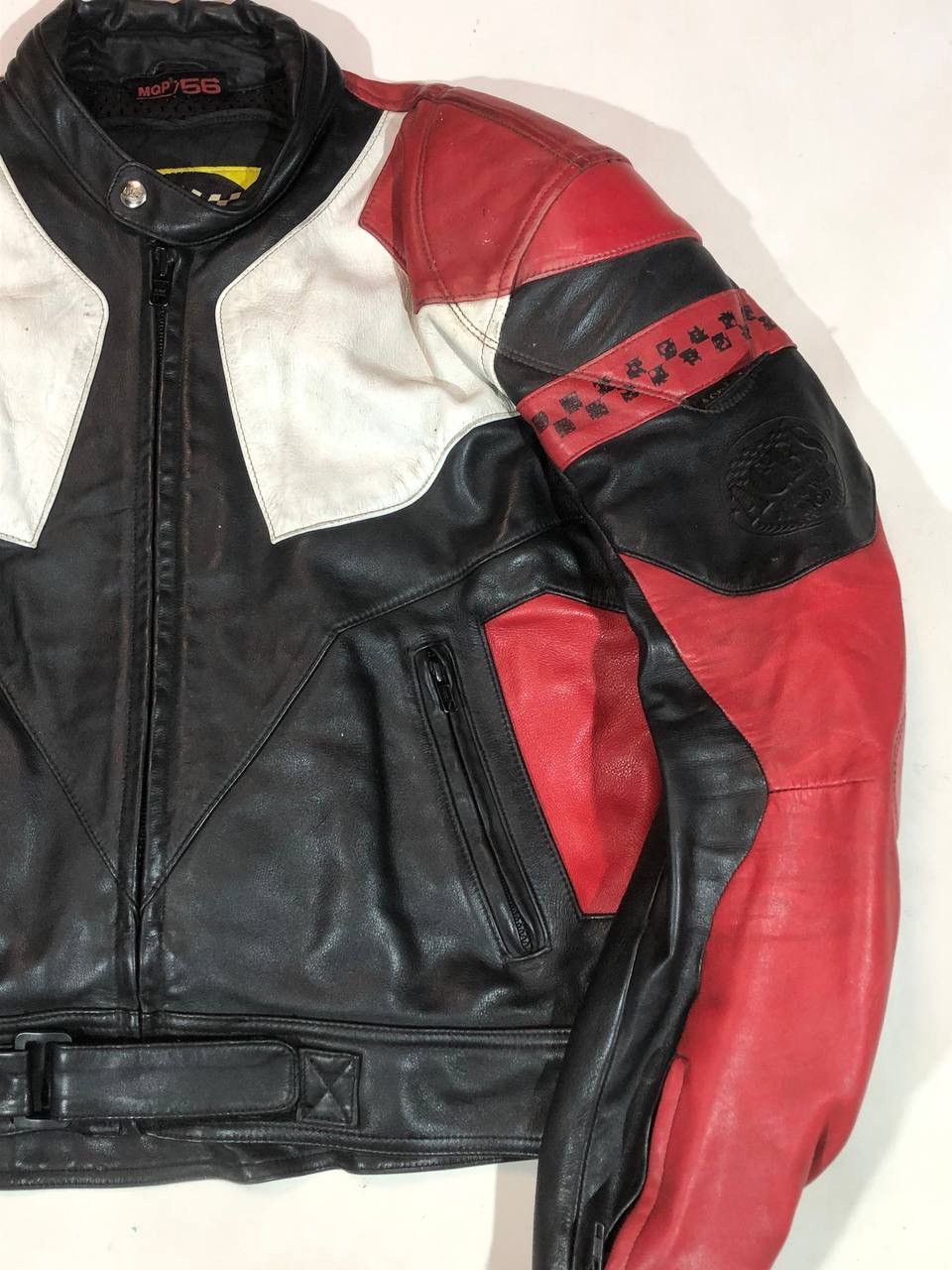 Vintage MQP Racing Moto Avangarde Leather Jacket Vintage Size US L / EU 52-54 / 3 - 9 Thumbnail