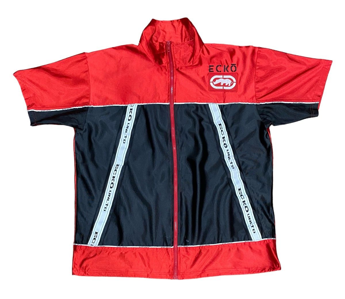 Ecko Unltd. 90s Ecko Unltd Zipper Jersey Shirt Size US L / EU 52-54 / 3 - 1 Thumbnail