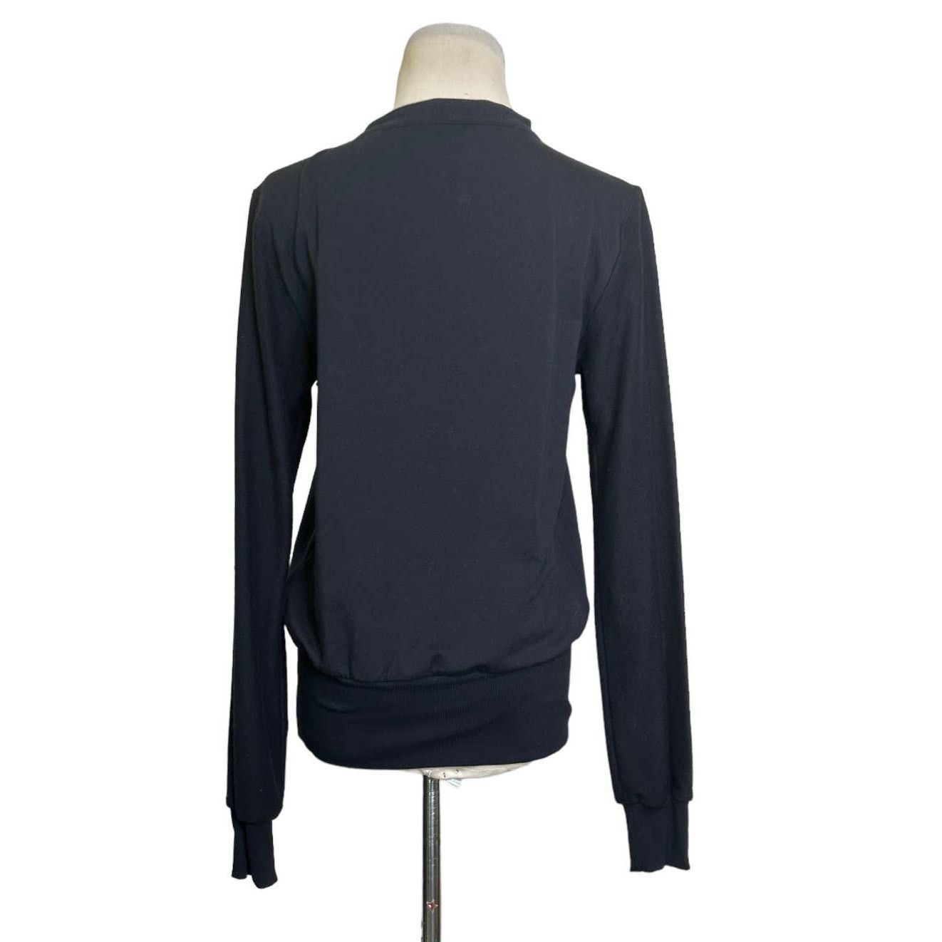 L'AGENCE L'agence Black Josilyn Lace Up Sweatshirt size Small Size S / US 4 / IT 40 - 9 Thumbnail