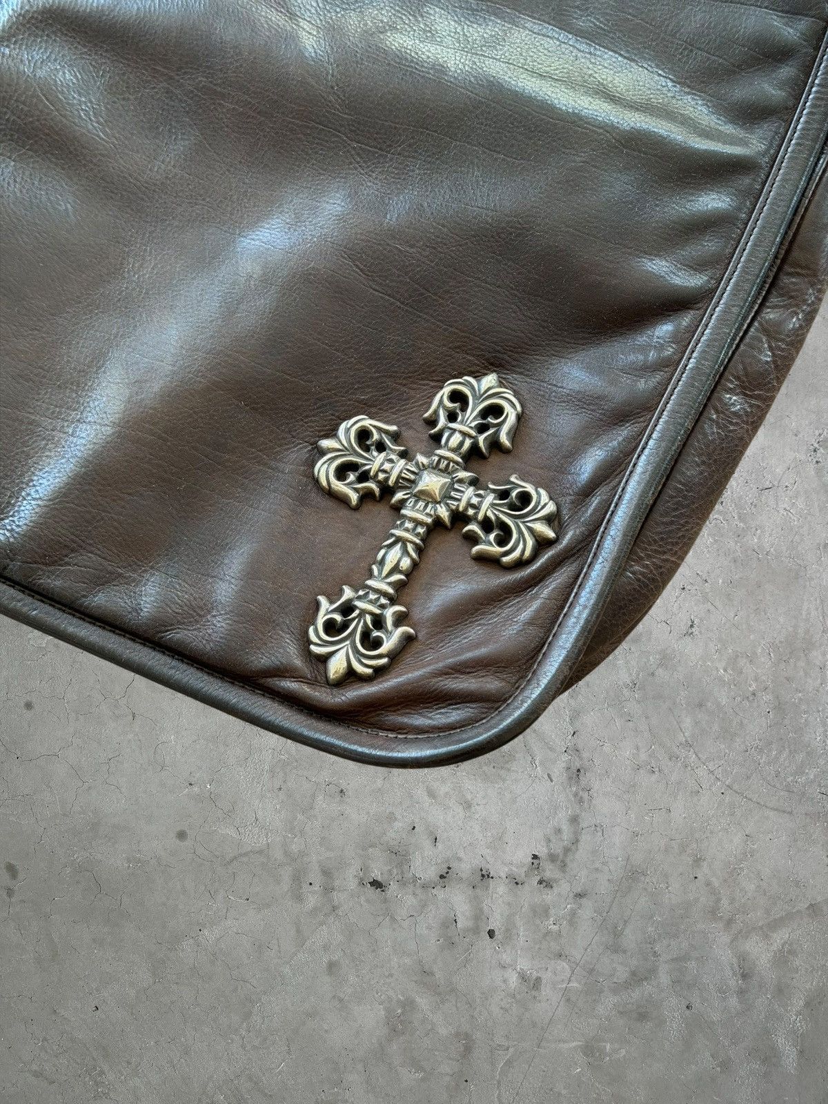 Chrome Hearts Chrome Hearts Filgree Leather Messenger Bag Size ONE SIZE - 4 Thumbnail