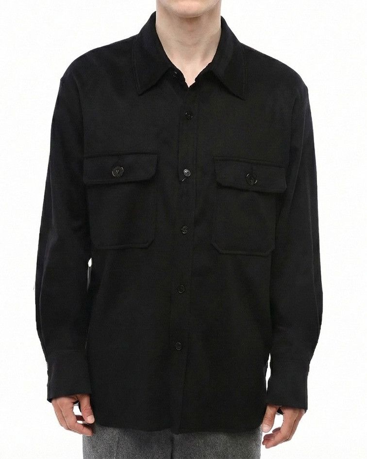 Saint Laurent Paris SL Pure Cashmere Overshirt Size US L / EU 52-54 / 3 - 3 Thumbnail