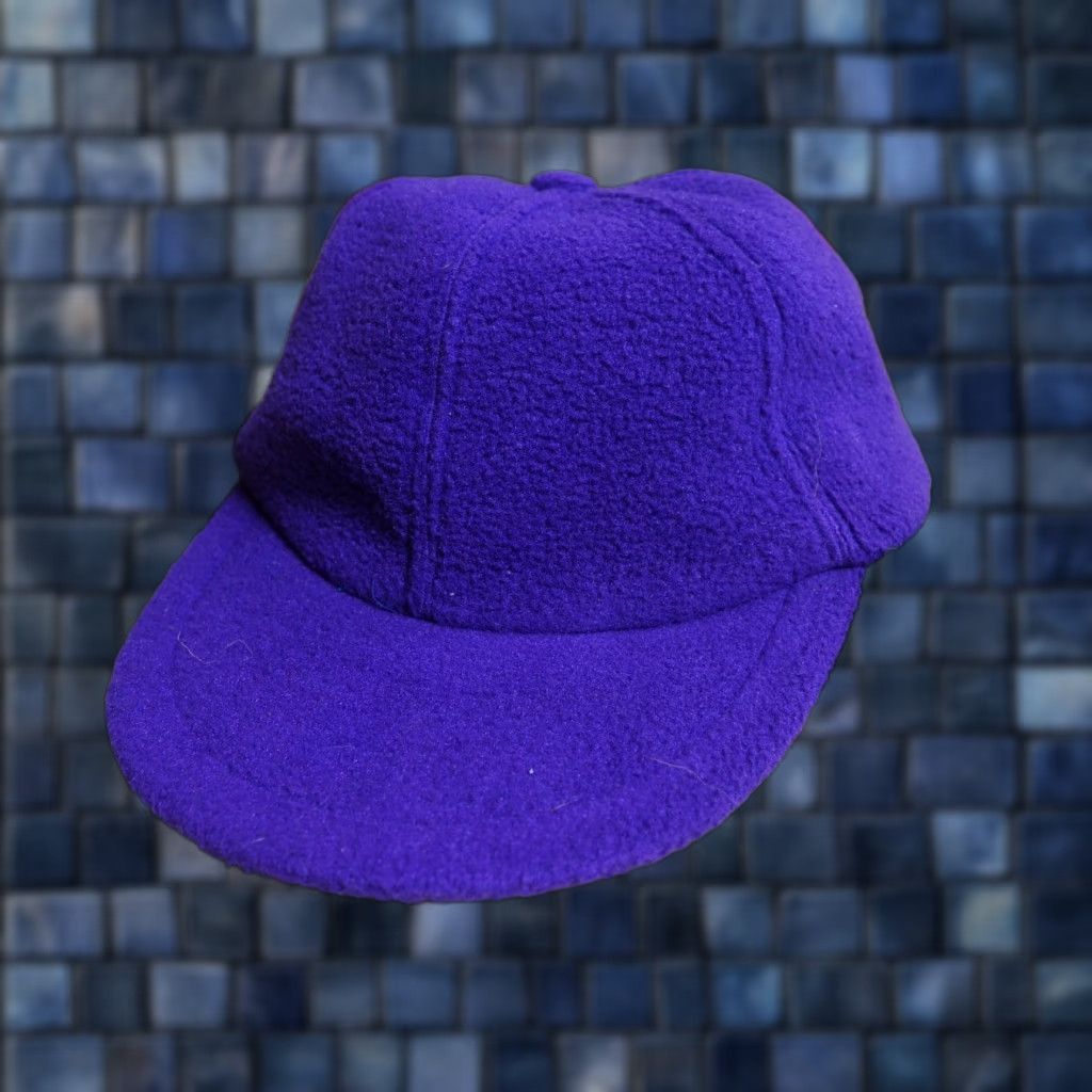 Vintage VTG 90s Purple Outdoor Camp Lodge Hiking Stretch Fit Fleece Hat Cap OSFM Hat Mens Baseball Cap OSFM Purple VTG 90s Outdoor Theme 90s Mens Size US M / EU 48-50 / 2 - 1 Thumbnail