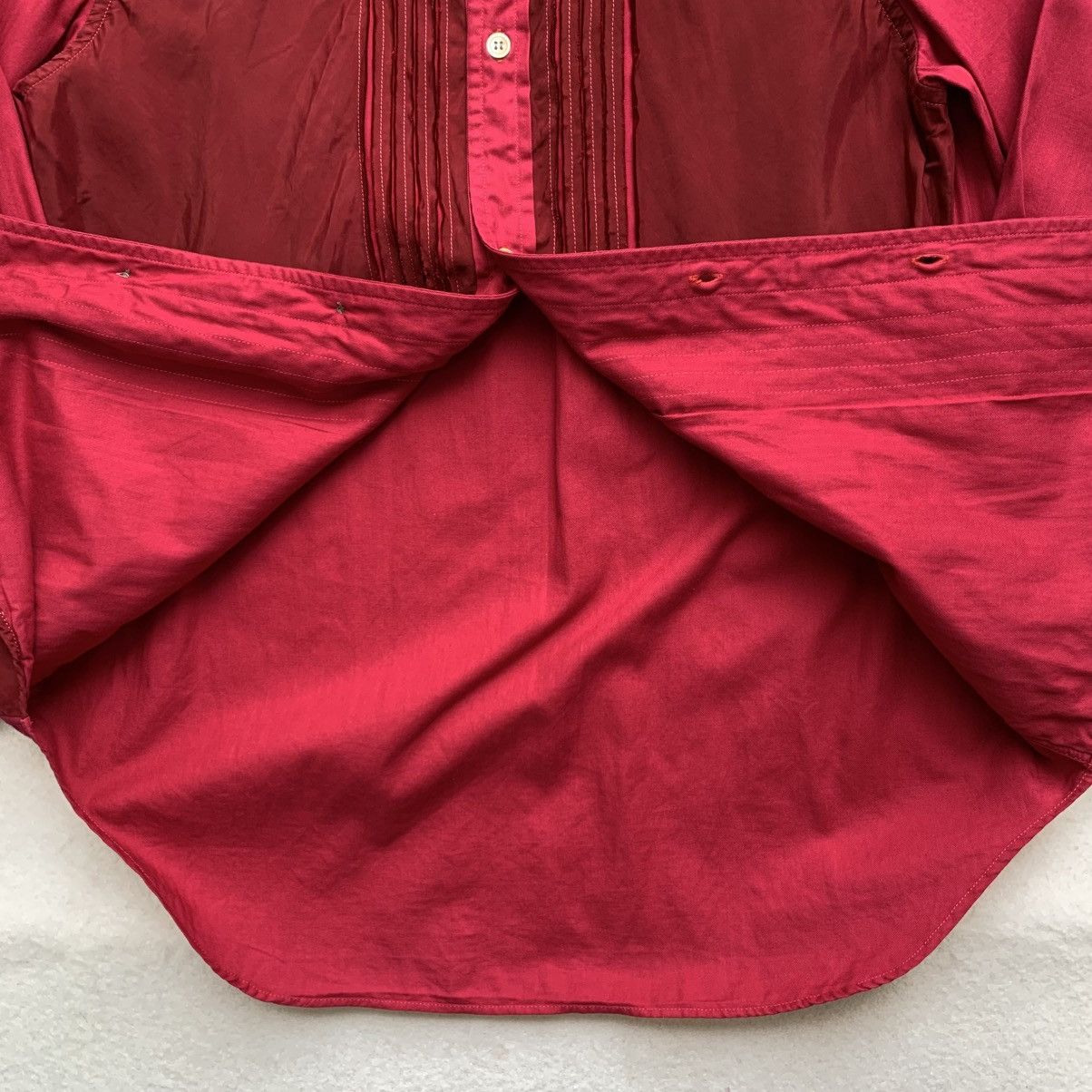 Masaki Matsushima 1990s Masaki Matsushima Front Satin Herringbone Button Shirt Size US M / EU 48-50 / 2 - 6 Thumbnail