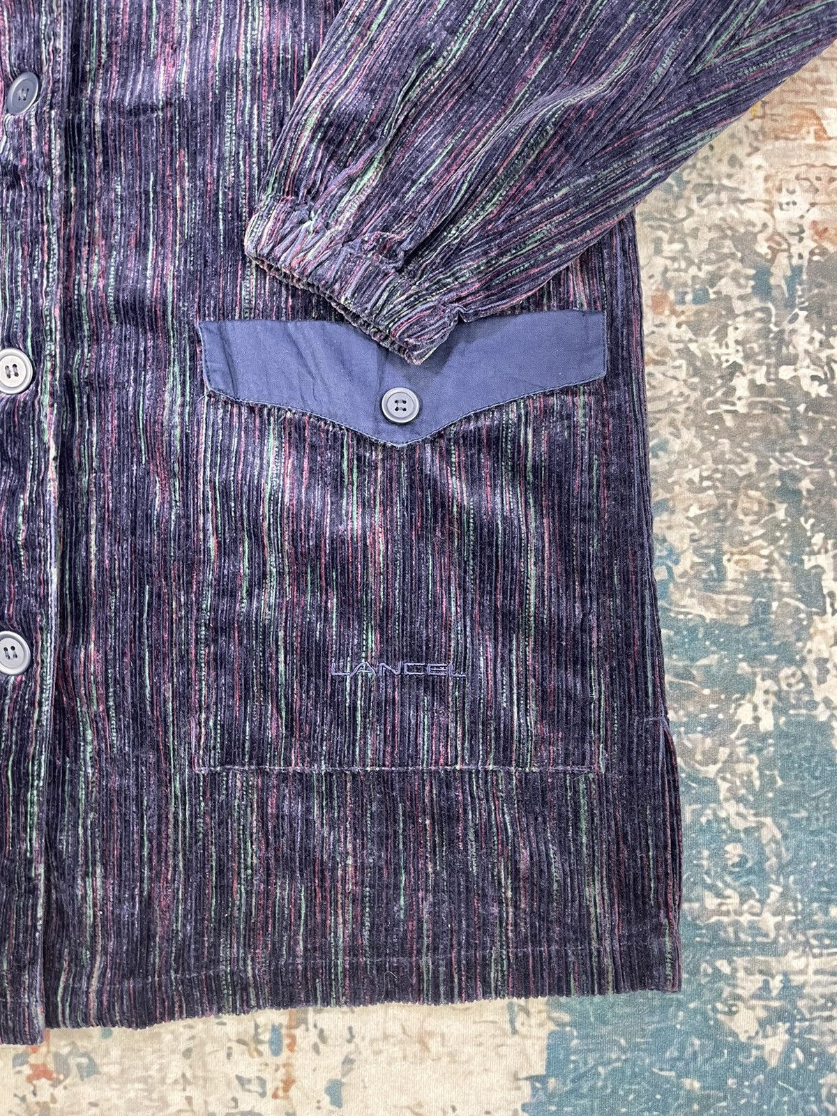 Lancel Vintage Lancel Rainbows Striped Button Up Apron Size ONE SIZE - 3 Thumbnail