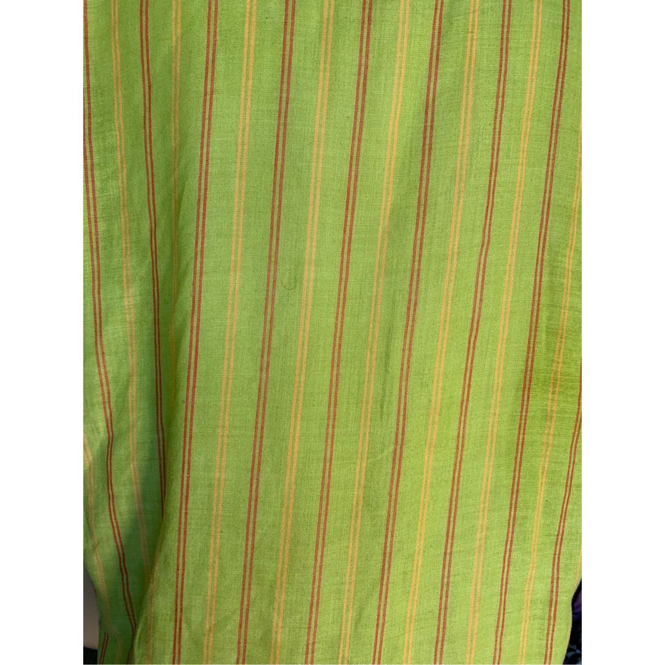 Vintage Vintage Brigade Striped Button Up Shirt Neon Green Orange Ye Size M / US 6-8 / IT 42-44 - 5 Thumbnail