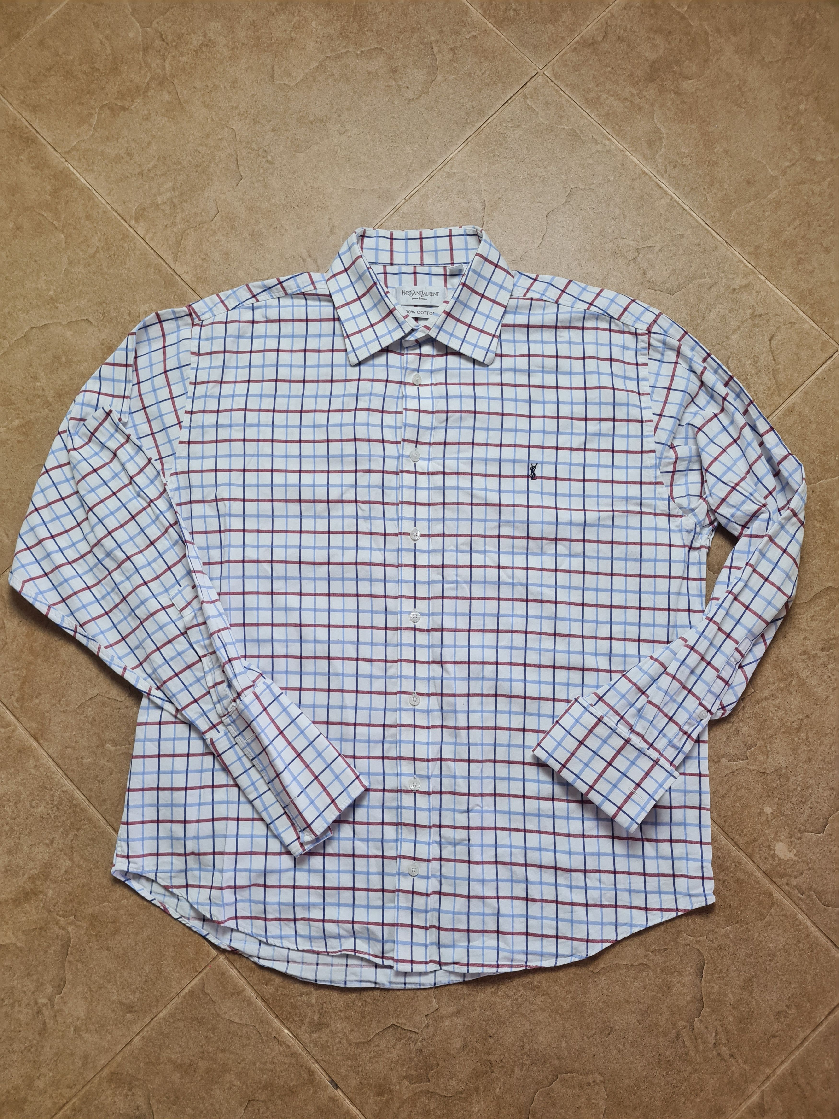 Yves Saint Laurent Vintage Shirts Yves Saint Laurent YSL Shirt with cufflinks Size US XL / EU 56 / 4 - 4 Thumbnail