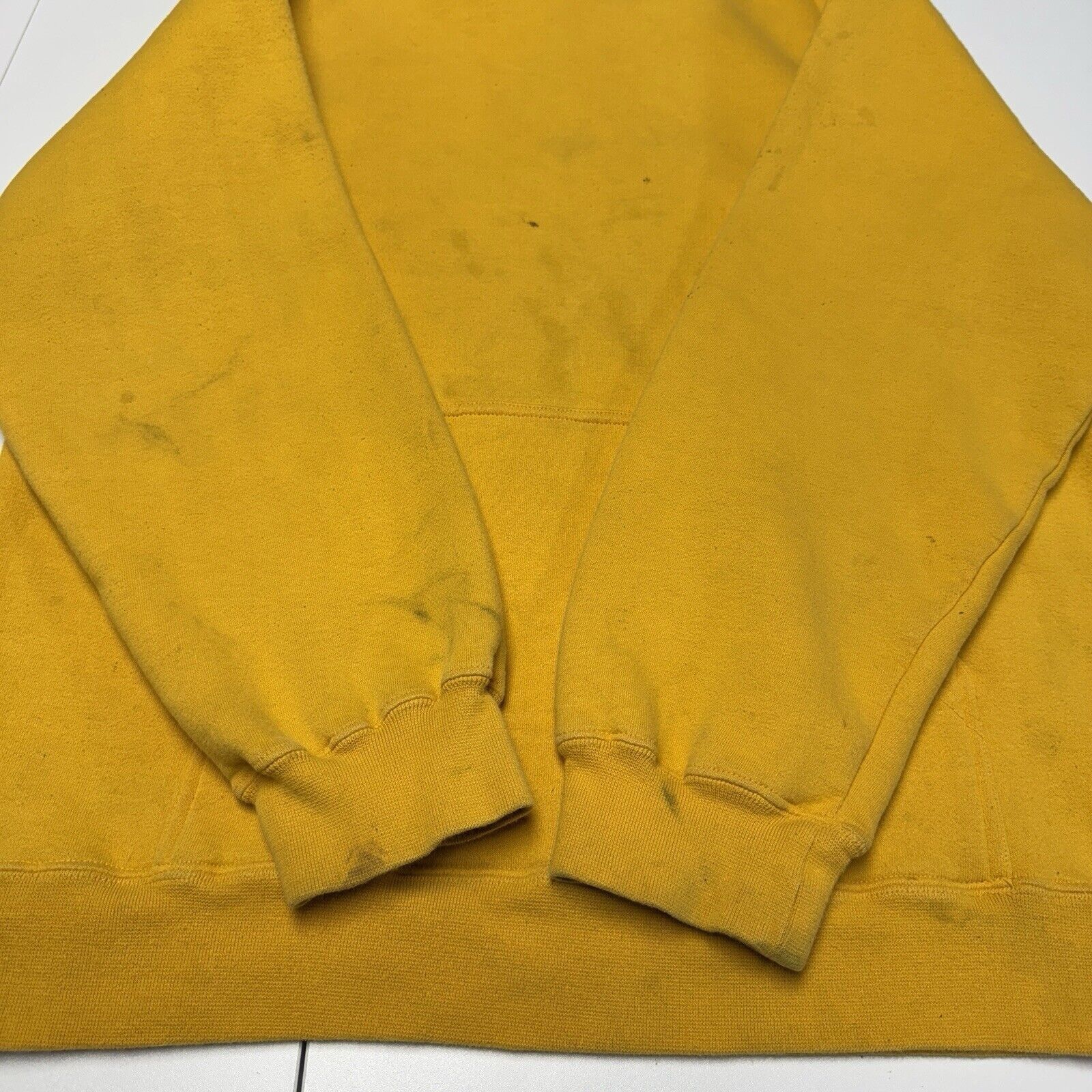 Stussy Stussy Blank Hoodie Mens Large Yellow Y2K Skate Sweatshirt B Size US L / EU 52-54 / 3 - 10 Thumbnail