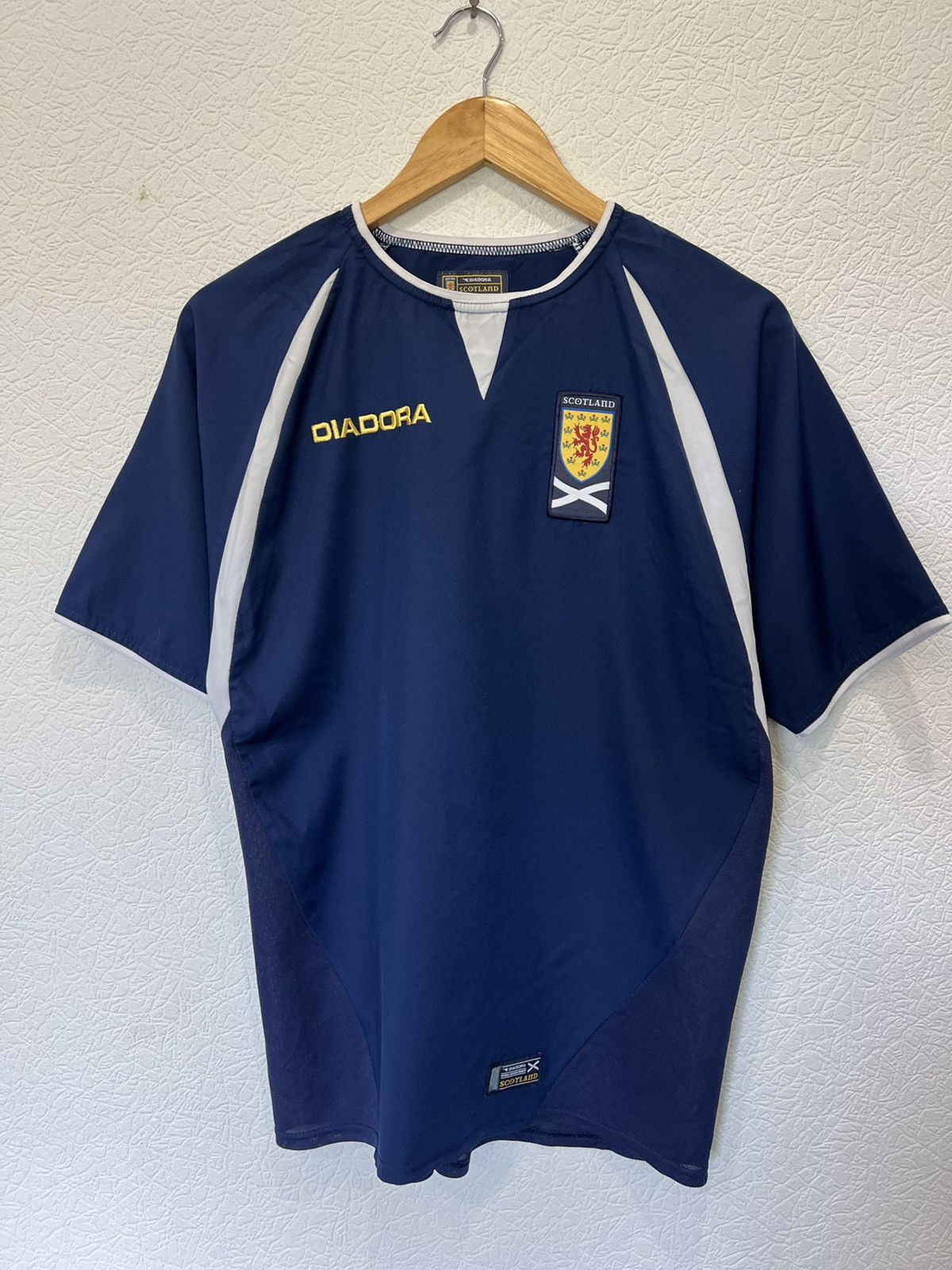 Diadora Diadora Scotland 2003 Home Kit Soccer Jersey Football Shirt Size US S / EU 44-46 / 1 - 1 Thumbnail