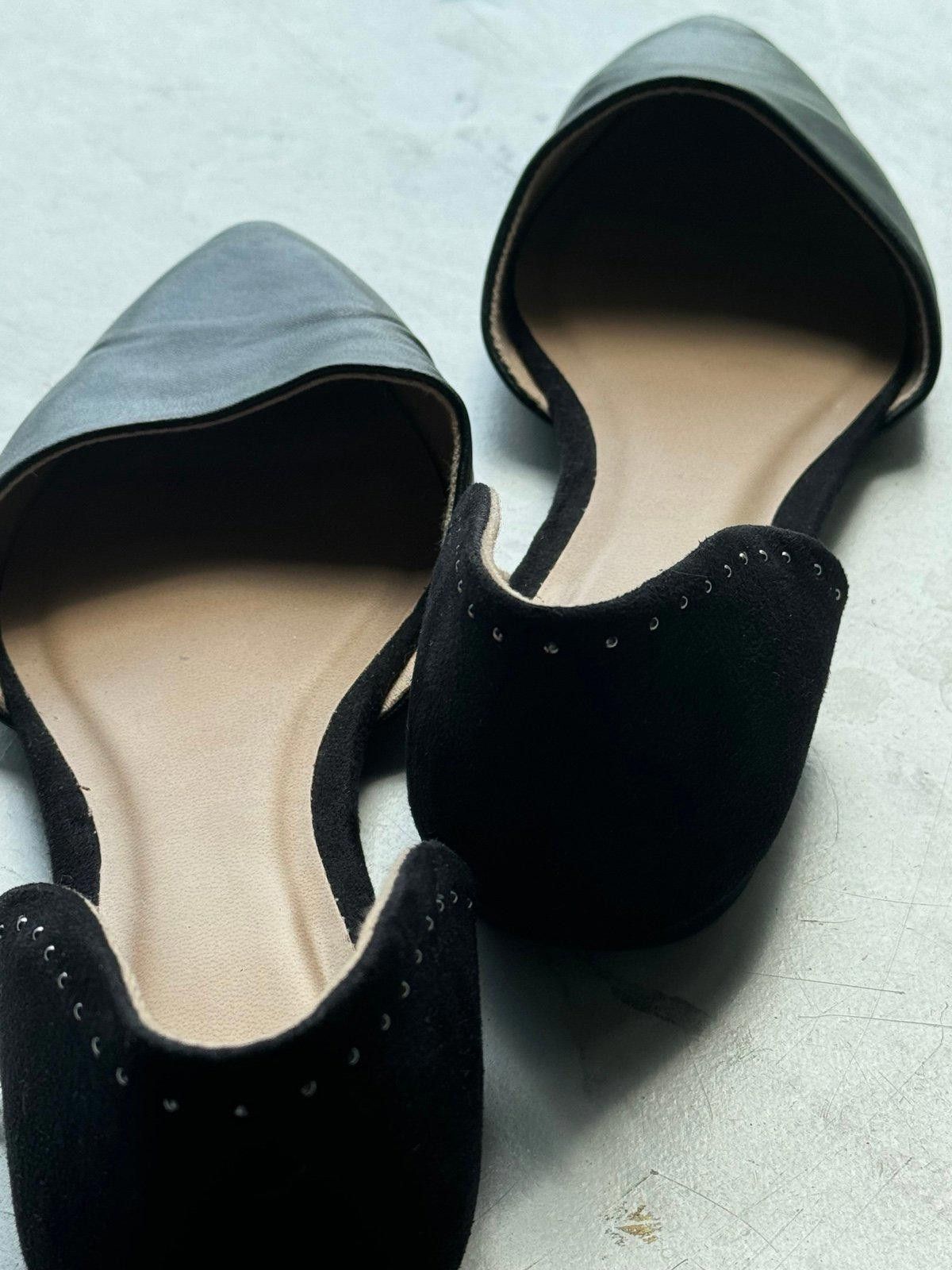 Designer Studed Black Flats Size 7 Size US 7 / IT 37 - 5 Thumbnail