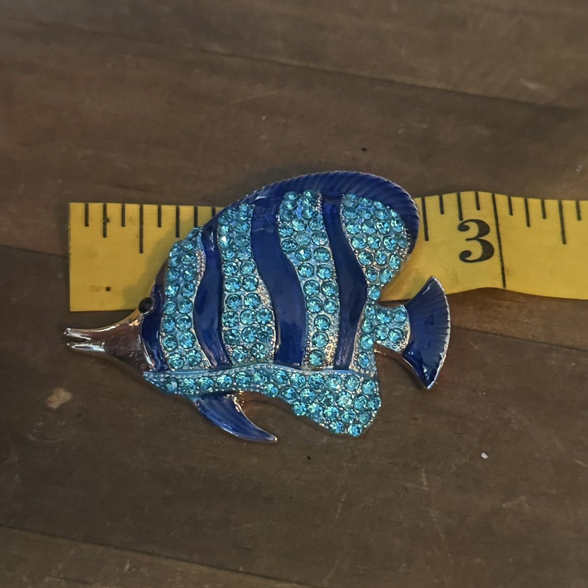 Other Blue rhinestone tropical fish pendant Size ONE SIZE - 4 Thumbnail