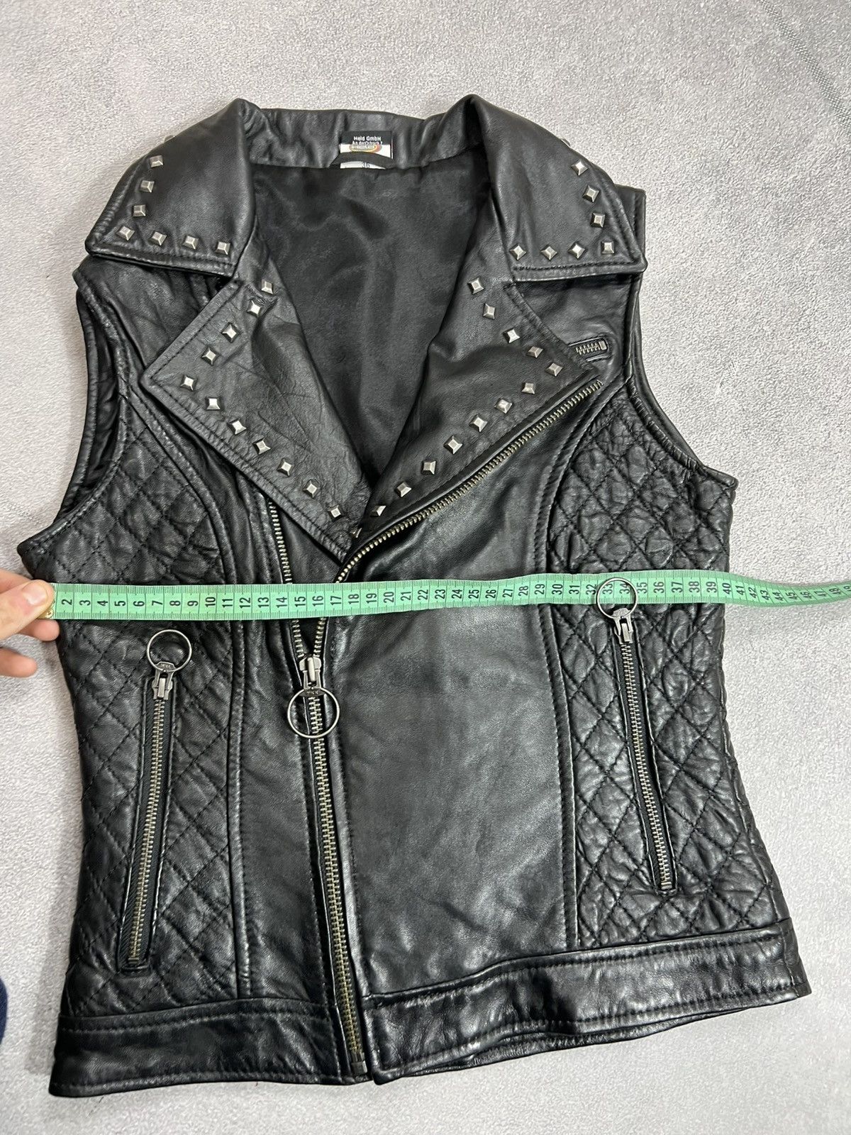 Japanese Brand VTG LEATHER BIKER MARLBORO STYLE YOHJI TYPE VESTS Size US M / EU 48-50 / 2 - 9 Thumbnail