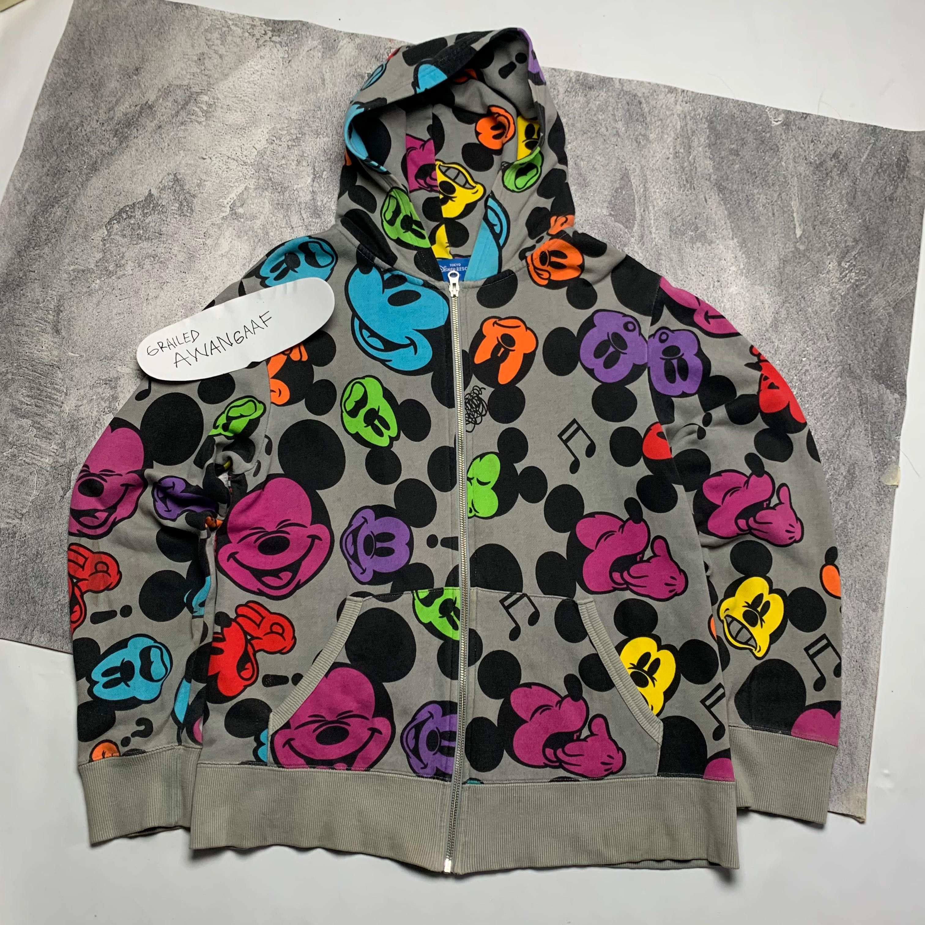Disney Disney Mickey Full Print Zipper Hoodie Size US L / EU 52-54 / 3 - 1 Thumbnail
