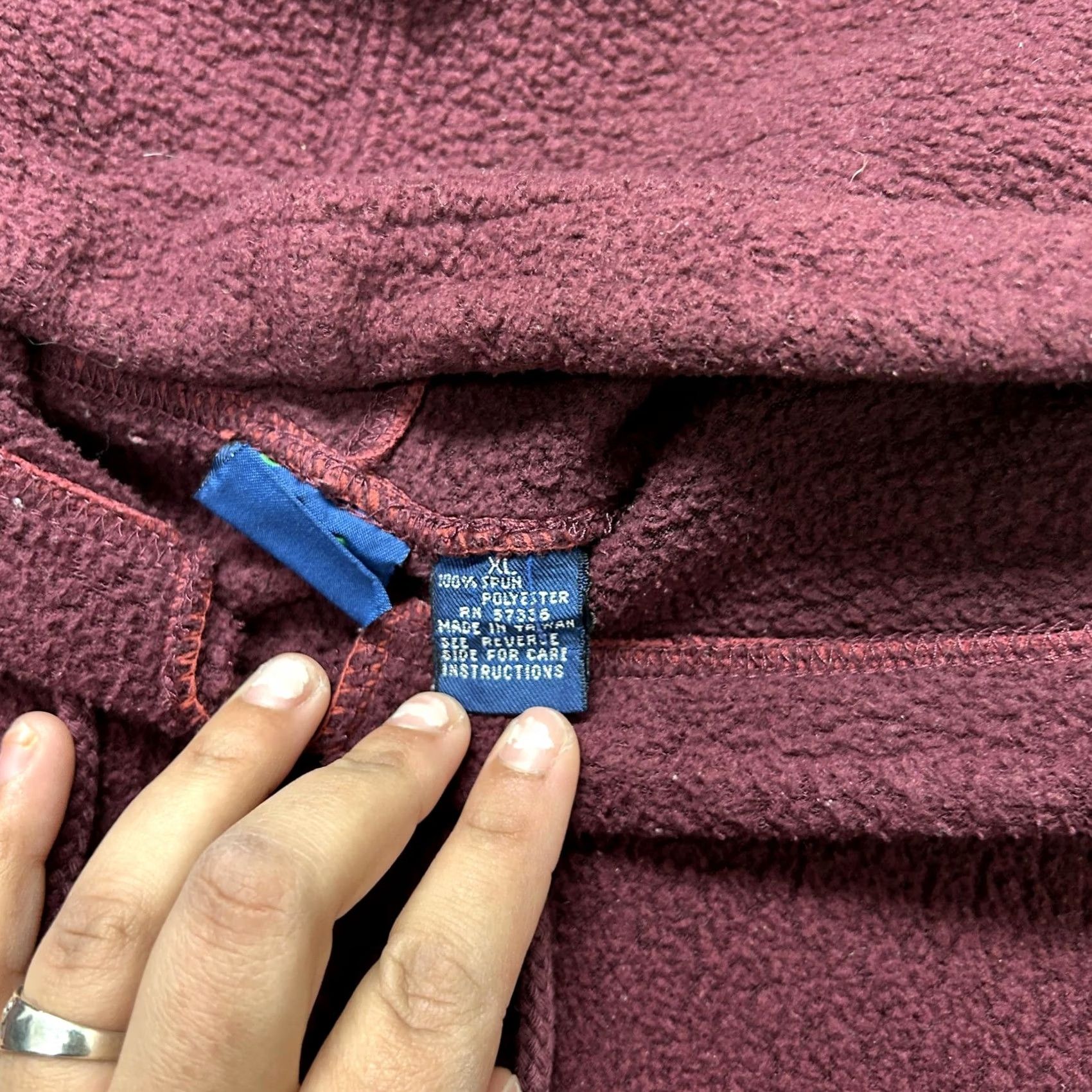 KangaROOS VINTAGE First Run Hoodie Mens XL Red Fleece Kangaroo Pocket Pullover Sweatshirt Size US XL / EU 56 / 4 - 4 Thumbnail
