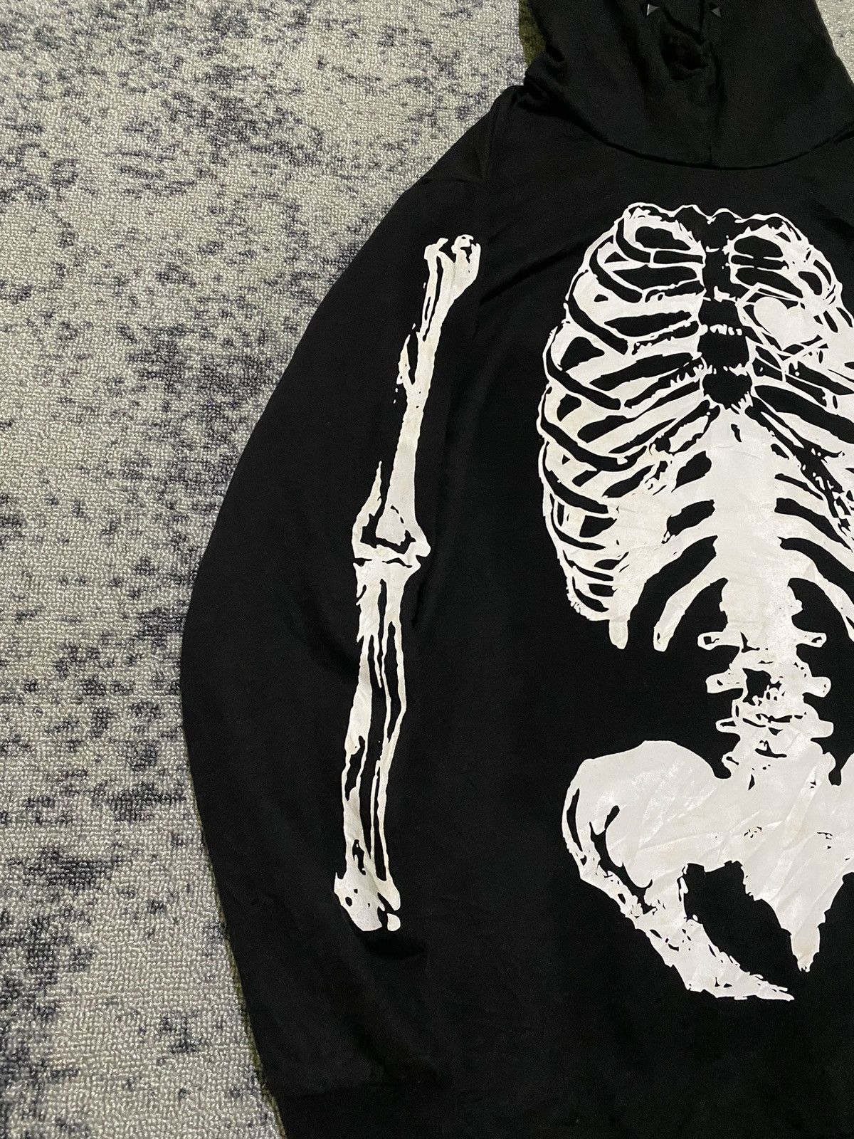 Hysteric Glamour × If Six Was Nine × Le Grande Bleu (L.G.B.) Y2k Super Lovers skelton ifsixwasnine studded hoodie Size US L / EU 52-54 / 3 - 3 Thumbnail