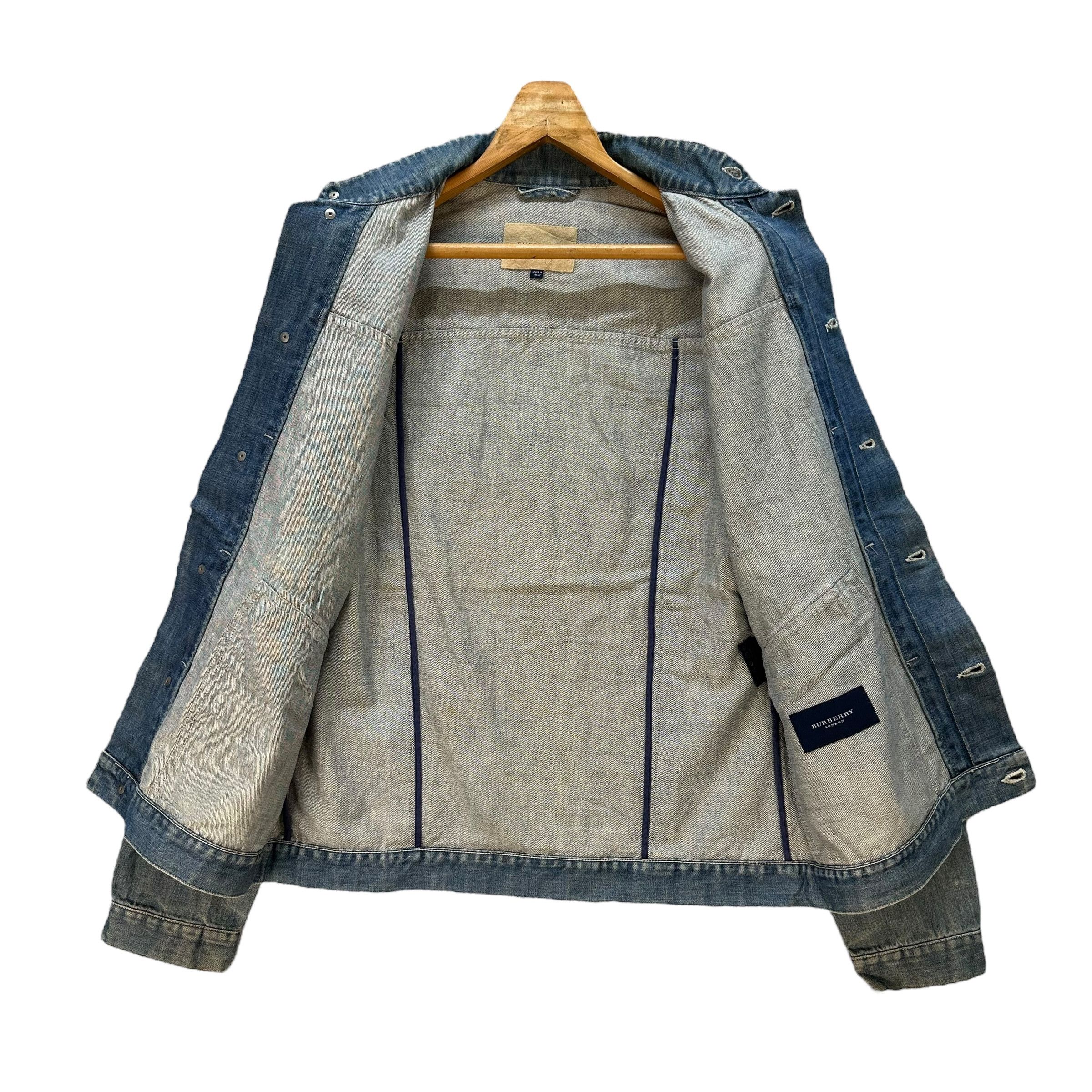 Burberry BURBERRY LONDON Washed Denim Jacket Made in Italy #A81-1952 Size US L / EU 52-54 / 3 - 9 Thumbnail