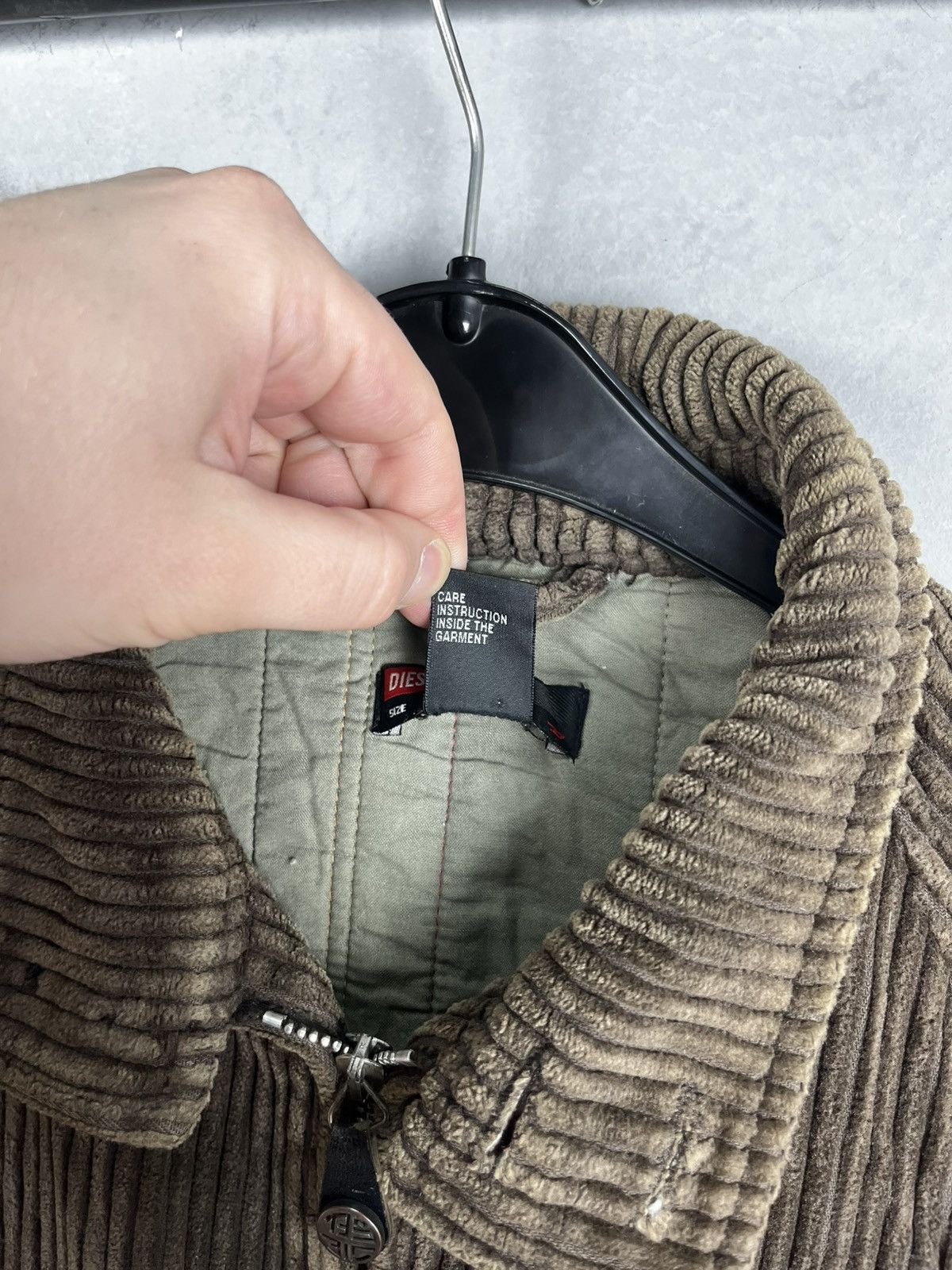 Diesel Vintage Diesel Bomber Jacket Corduroy Black Label Mens Size US M / EU 48-50 / 2 - 5 Thumbnail