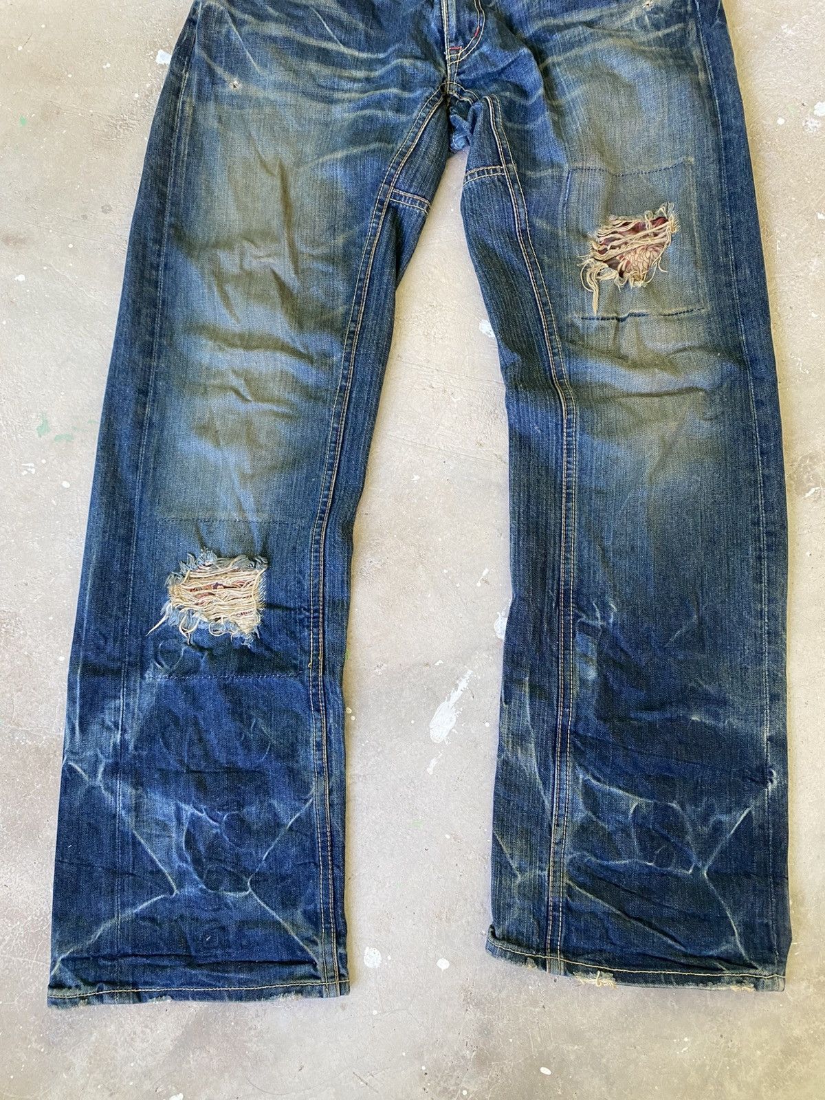 Eternal ETERNAL Japanese Floral Repair Distressed Denim Size US 34 / EU 50 - 3 Thumbnail