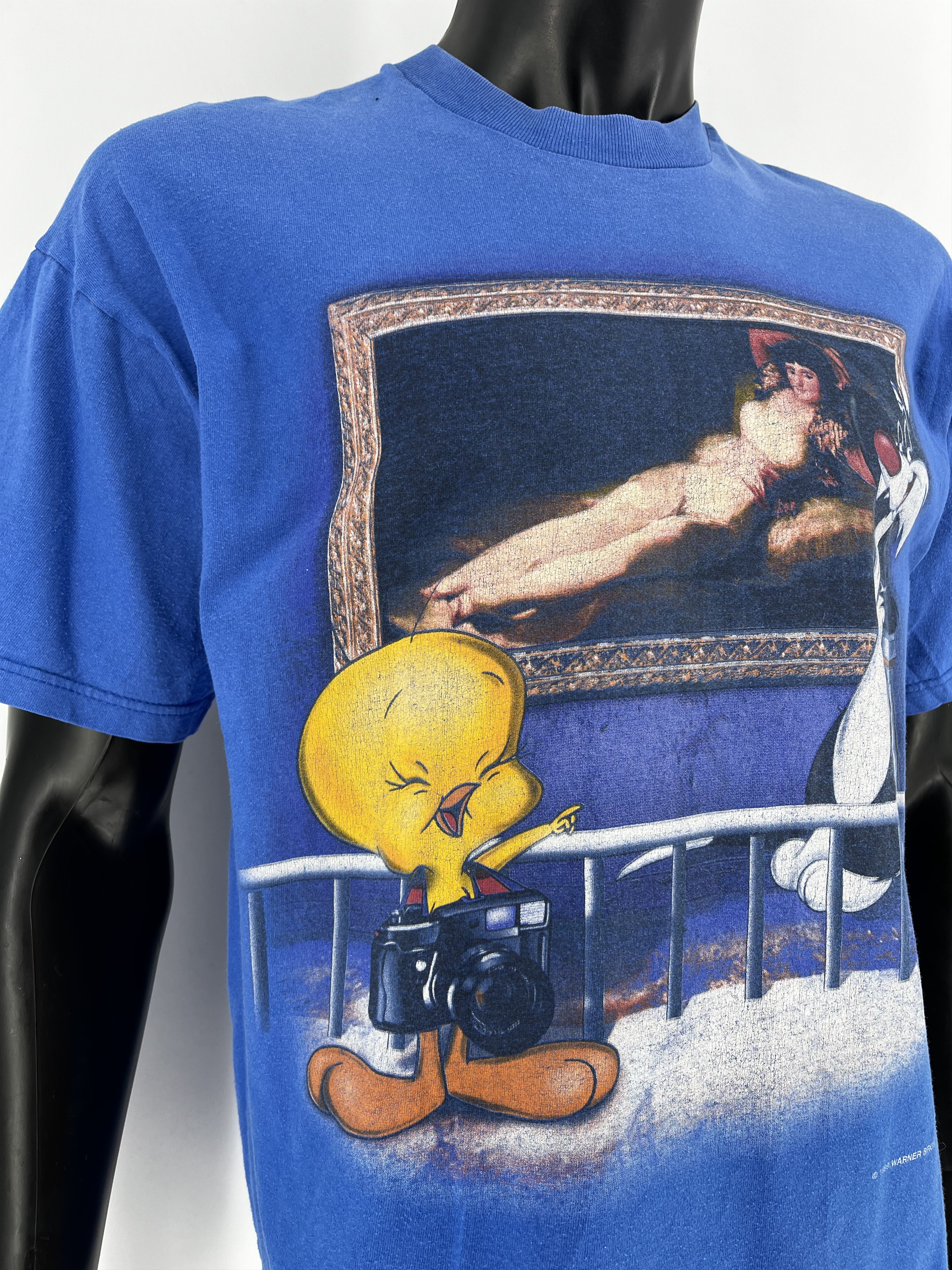Vintage Vintage 1999 Looney Tunes Sylvester & Tweety La Maja Desnuda Size US L / EU 52-54 / 3 - 11 Thumbnail