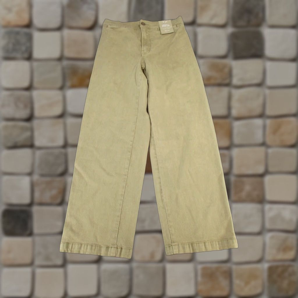 VINTAGE Madewell Womens Wide Leg Jeans 26 Light Wash Denim Khaki