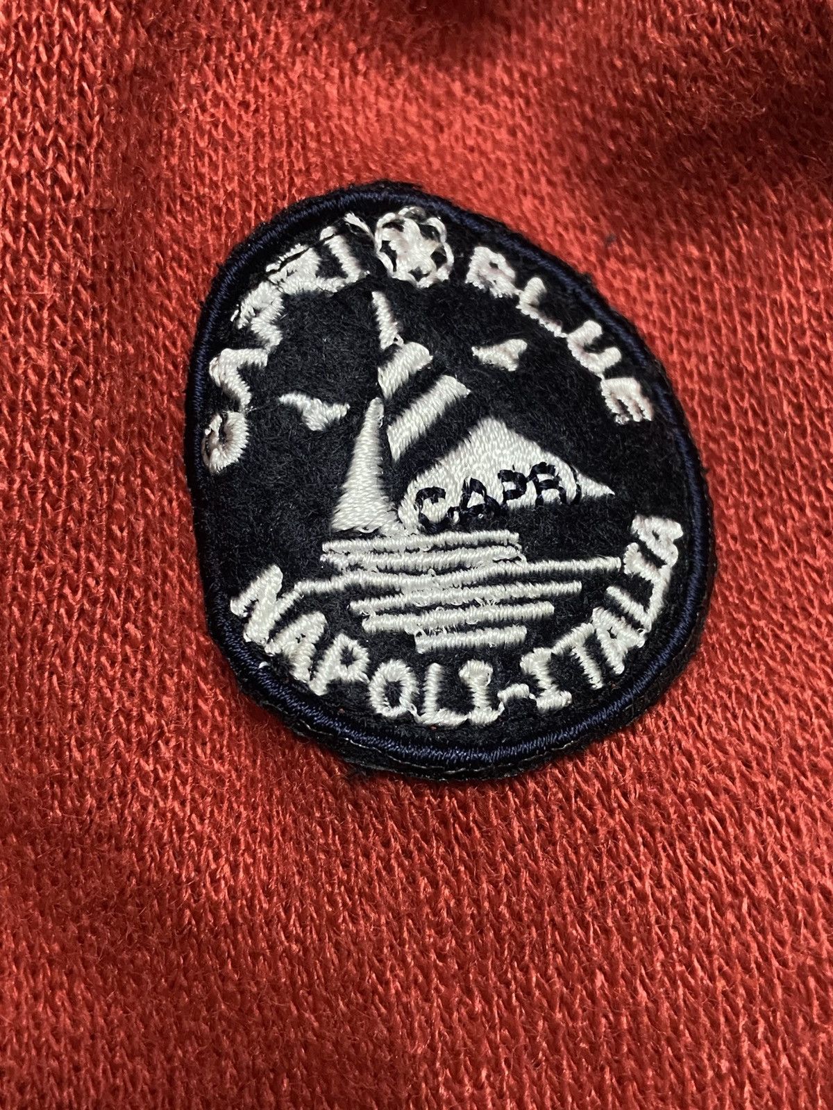 Designer Capri Blue Napoli Italia Halfzip Sweatshirt Size US M / EU 48-50 / 2 - 5 Thumbnail