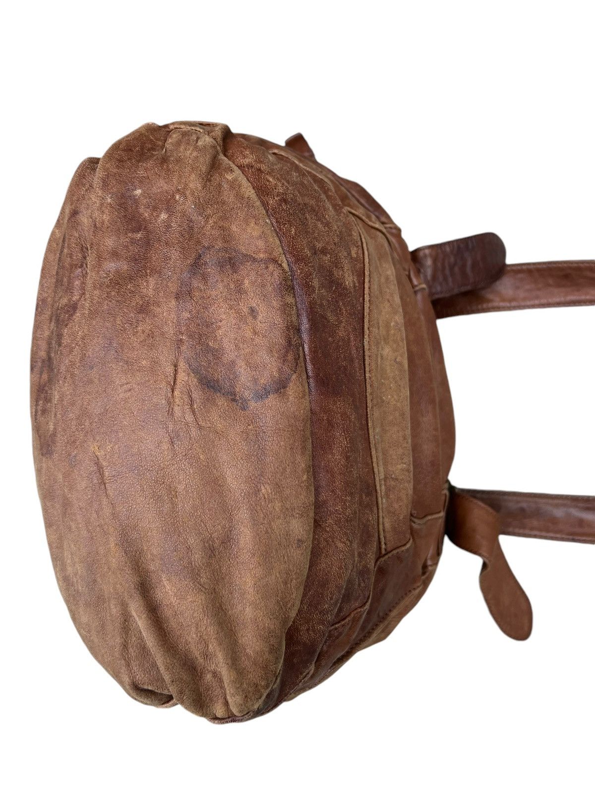 Leather Trashed Zucca Japan Distress Patina Leather Bag Tote Size ONE SIZE - 17 Thumbnail