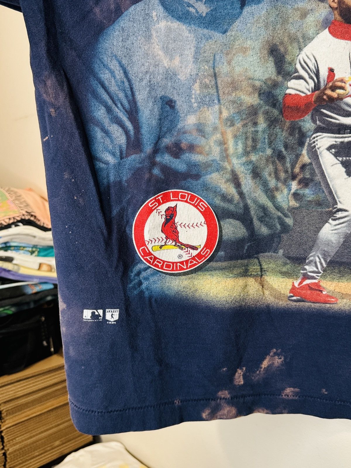 MLB × Pro Player × Vintage Vintage Pro Player 1996 Ozzie Smith Tee St. Louis Cardinals Size US XL / EU 56 / 4 - 4 Thumbnail