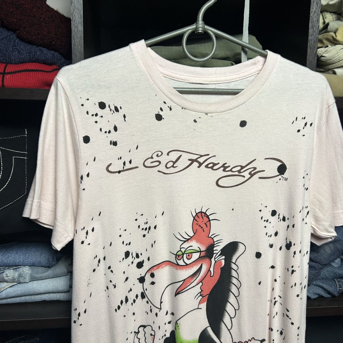 Ed Hardy Vintage Ed Hardy by Christian Audigier y2k opium graphic tee Size US M / EU 48-50 / 2 - 2 Thumbnail