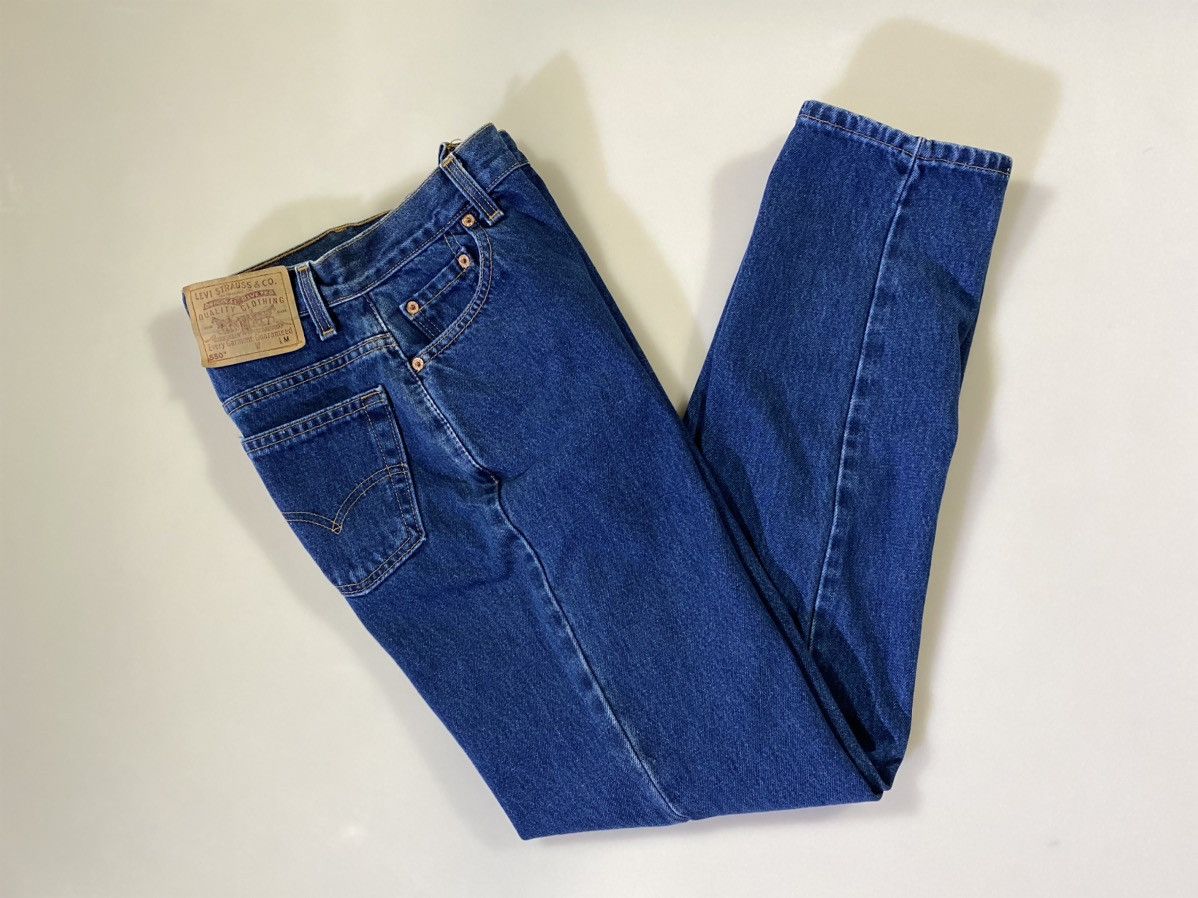 Vintage Levi’s 550 red tab factory 554 made in usa 6