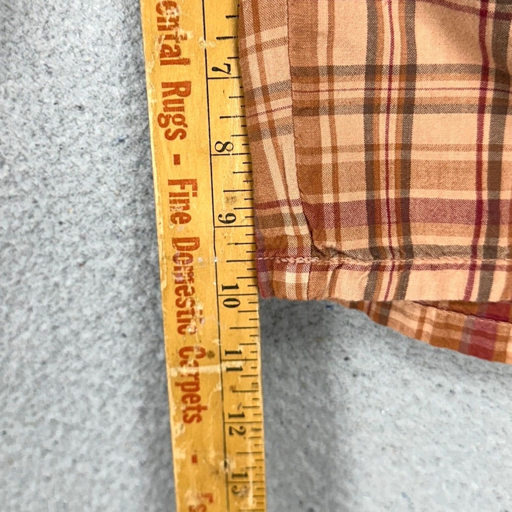 Vintage VINTAGE Island Republic Mens Khakis Shorts 34 Orange Red Plaid Flat Front Casual NEW Size US 34 / EU 50 - 6 Thumbnail