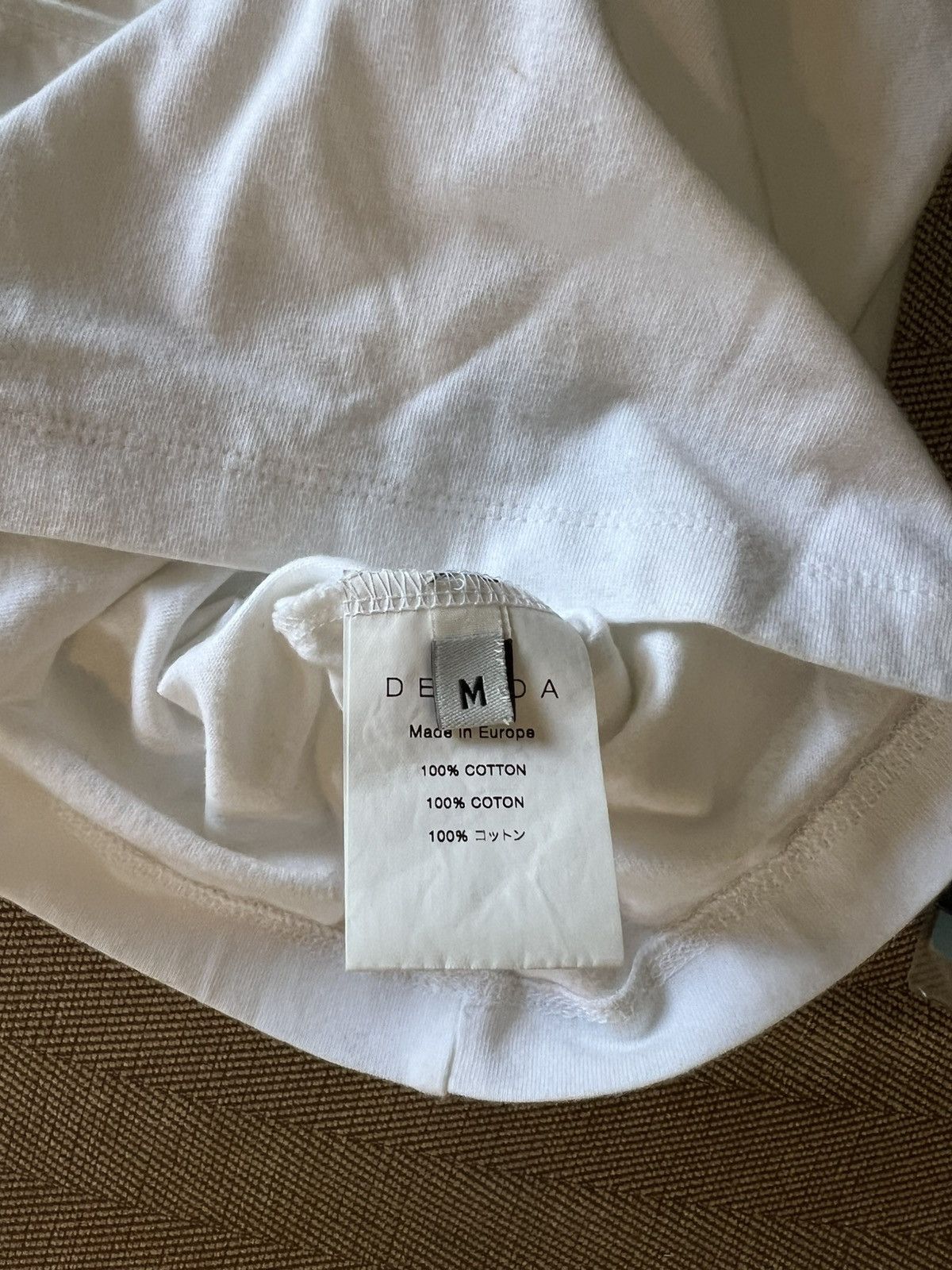 DELADA Delada men’s white long sleeve tshirt with tie die detail Size US M / EU 48-50 / 2 - 6 Thumbnail